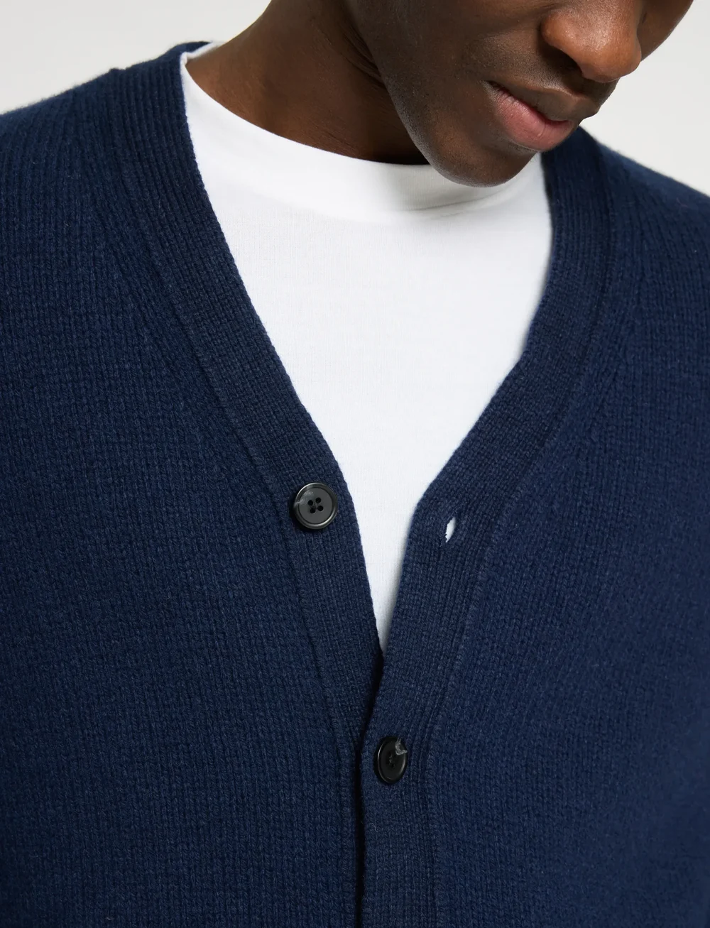 Selected - SLHCODY LS KNIT RELAXED CARDIGAN NOOS - cardigans - sky captain - 3