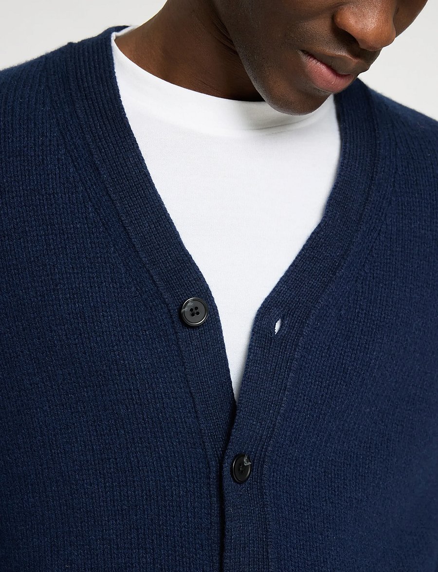 Selected - SLMCODY LS KNIT CARDIGAN NOOS - strickjacken - sky captain - 3