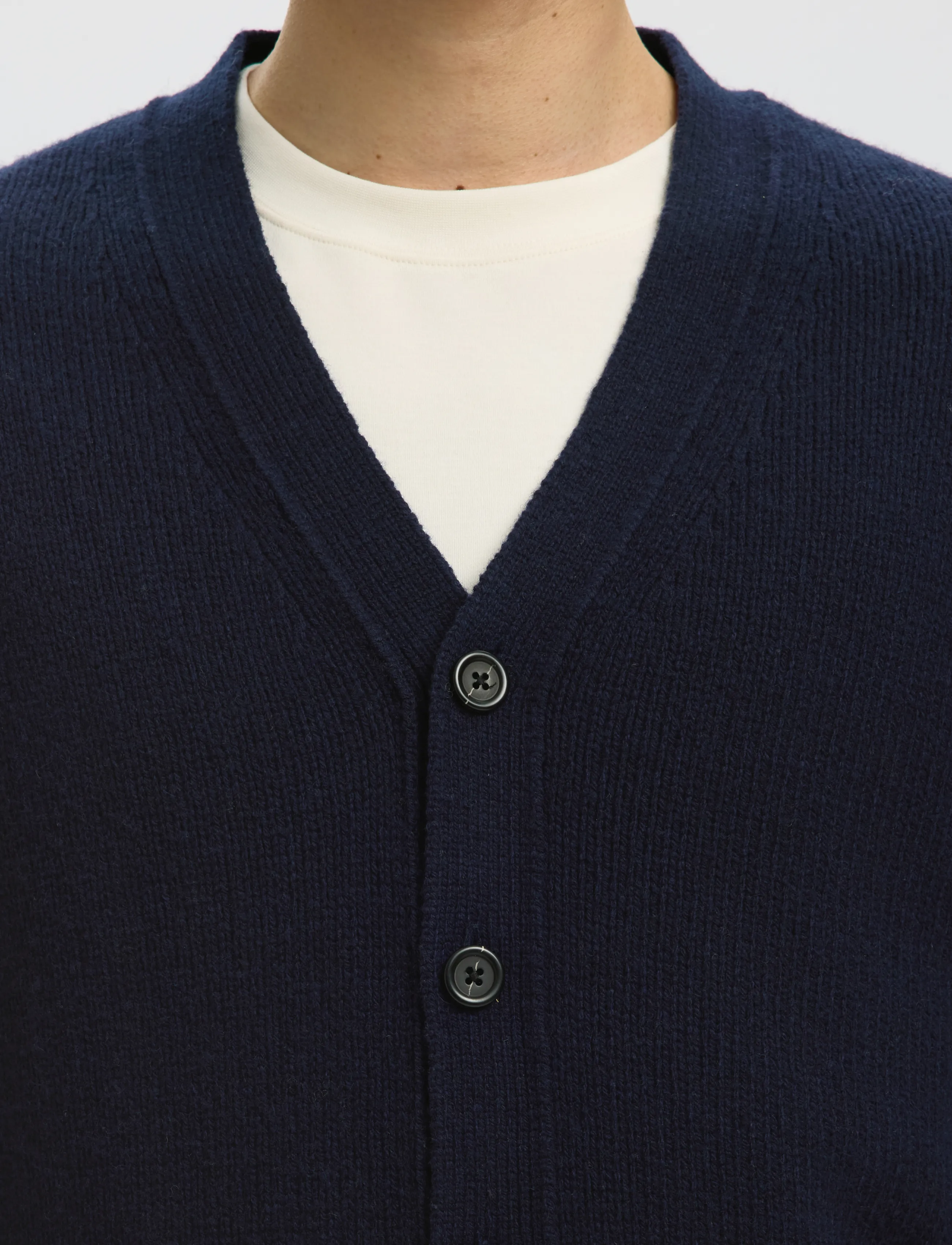 Selected - SLMCODY LS KNIT CARDIGAN NOOS - strickjacken - sky captain - 4