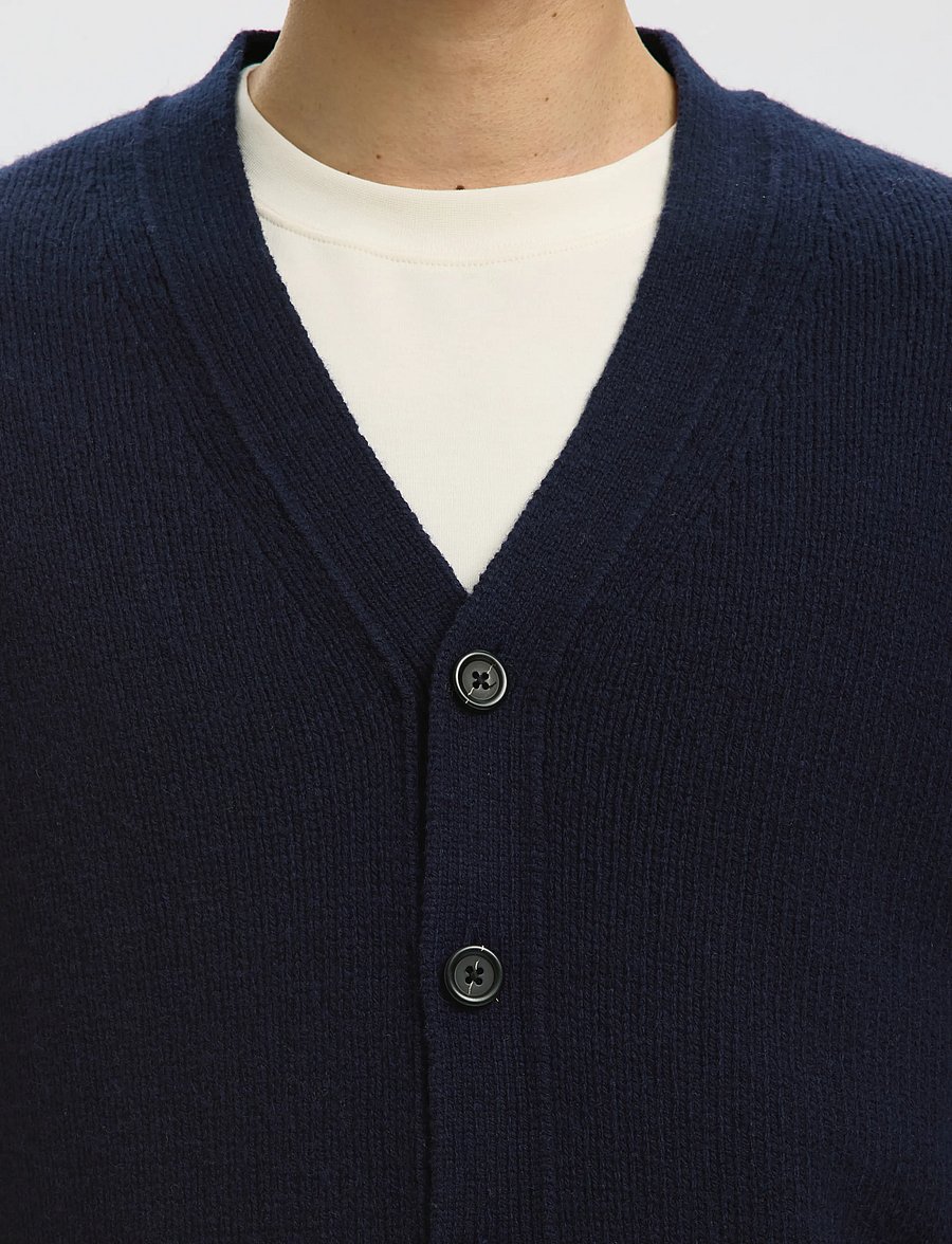 Selected - SLMCODY LS KNIT CARDIGAN NOOS - strickjacken - sky captain - 4