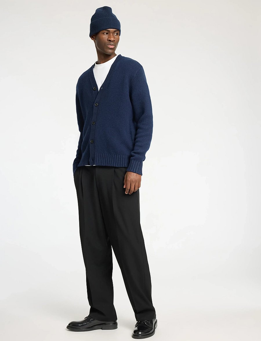 Selected - SLMCODY LS KNIT CARDIGAN NOOS - strickjacken - sky captain - 5