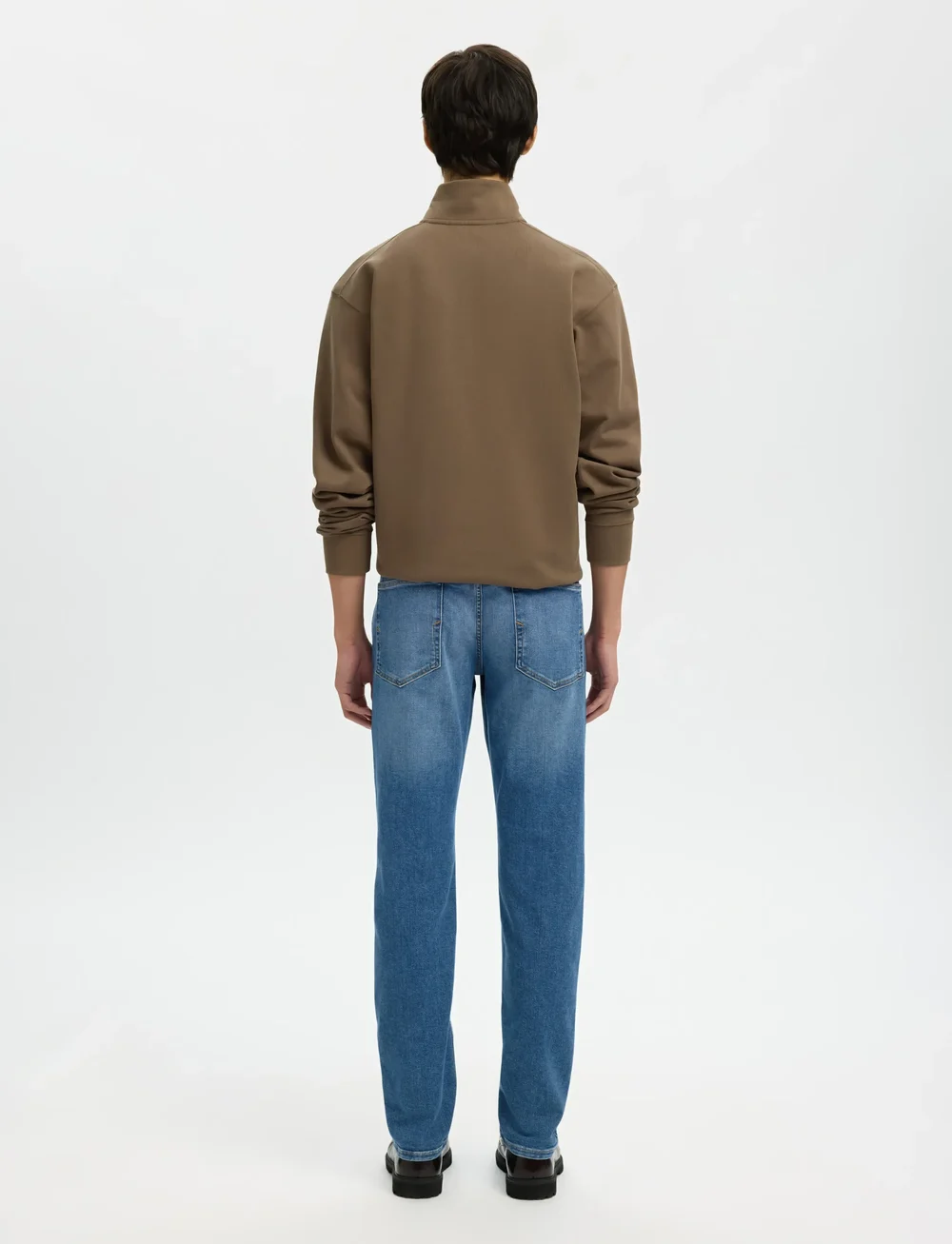 Selected - SLHMARC RIB LS POLO - langärmelig - morel - 2