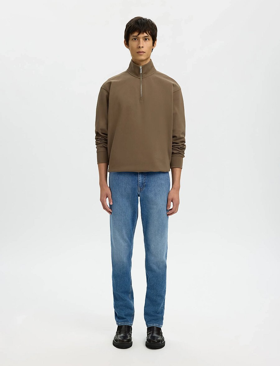 Selected - SLHMARC RIB LS POLO - langärmelig - morel - 4