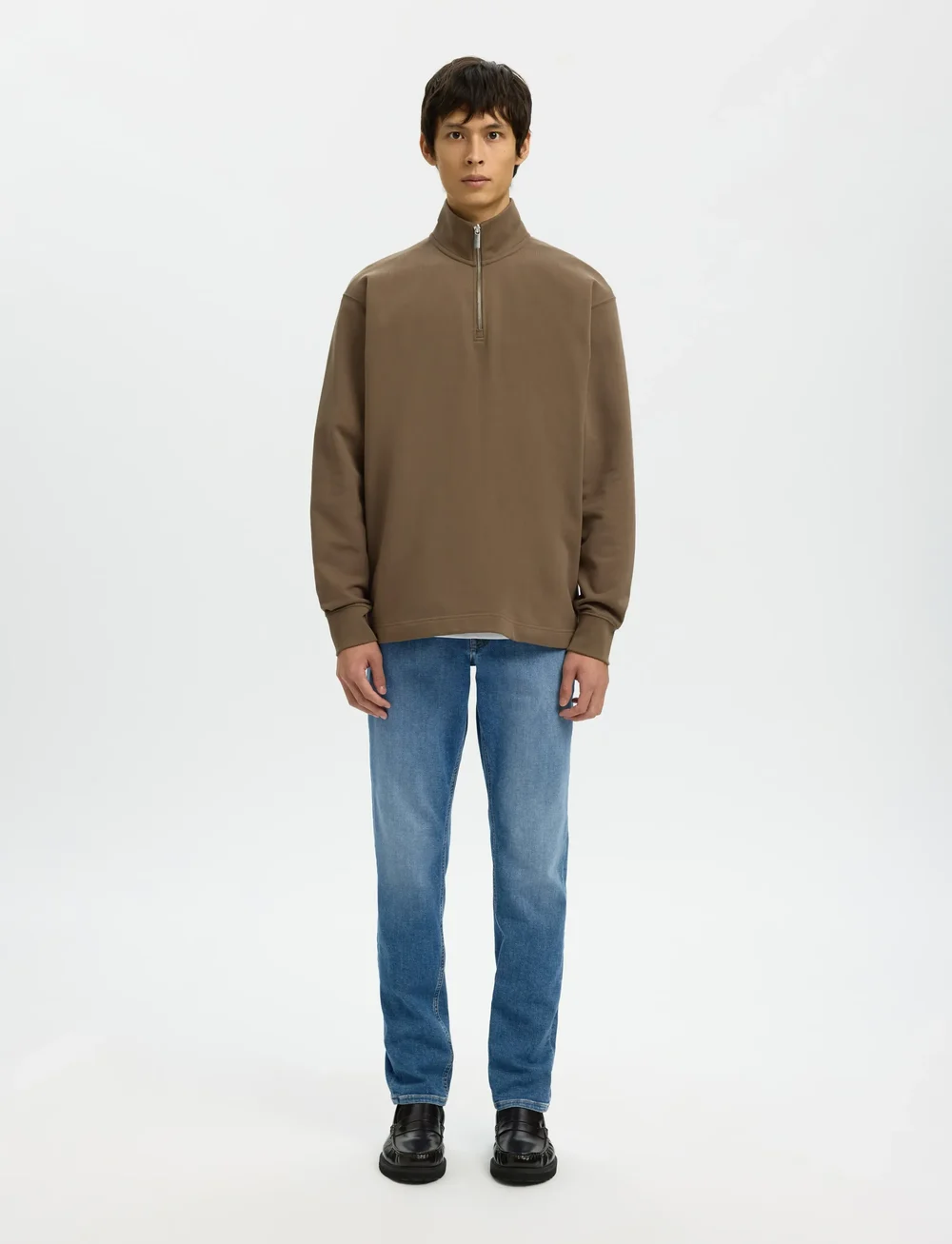 Selected - SLHMARC RIB LS POLO - langärmelig - morel - 5