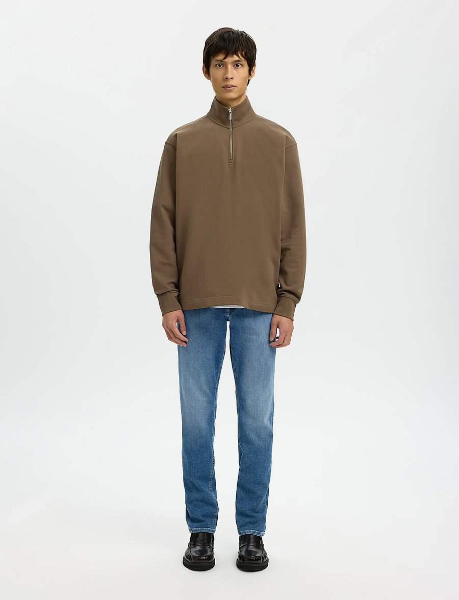 Selected - SLHMARC RIB LS POLO - langärmelig - morel - 5