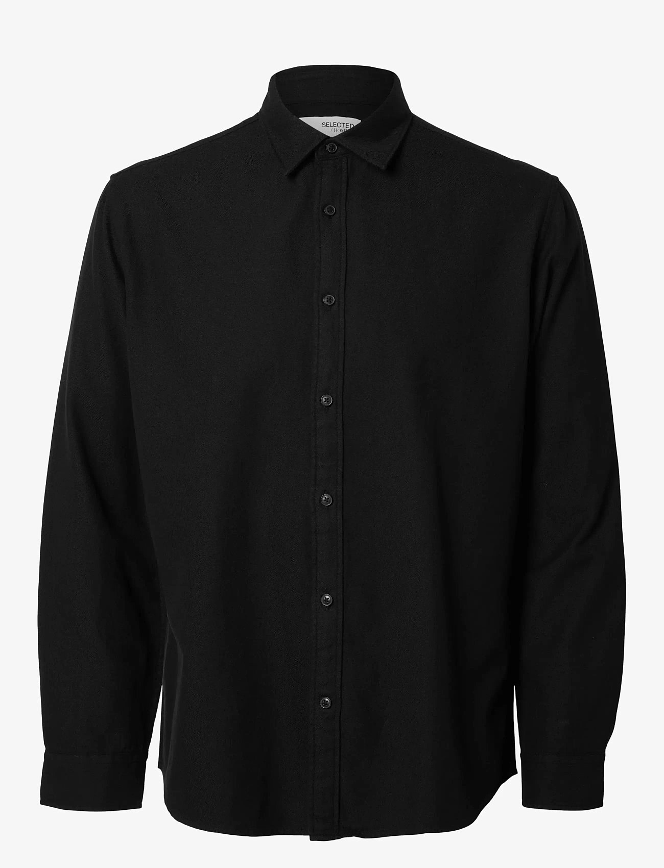 Selected - SLHREG-OWEN FLANNEL MIX SHIRT LS - black - 1