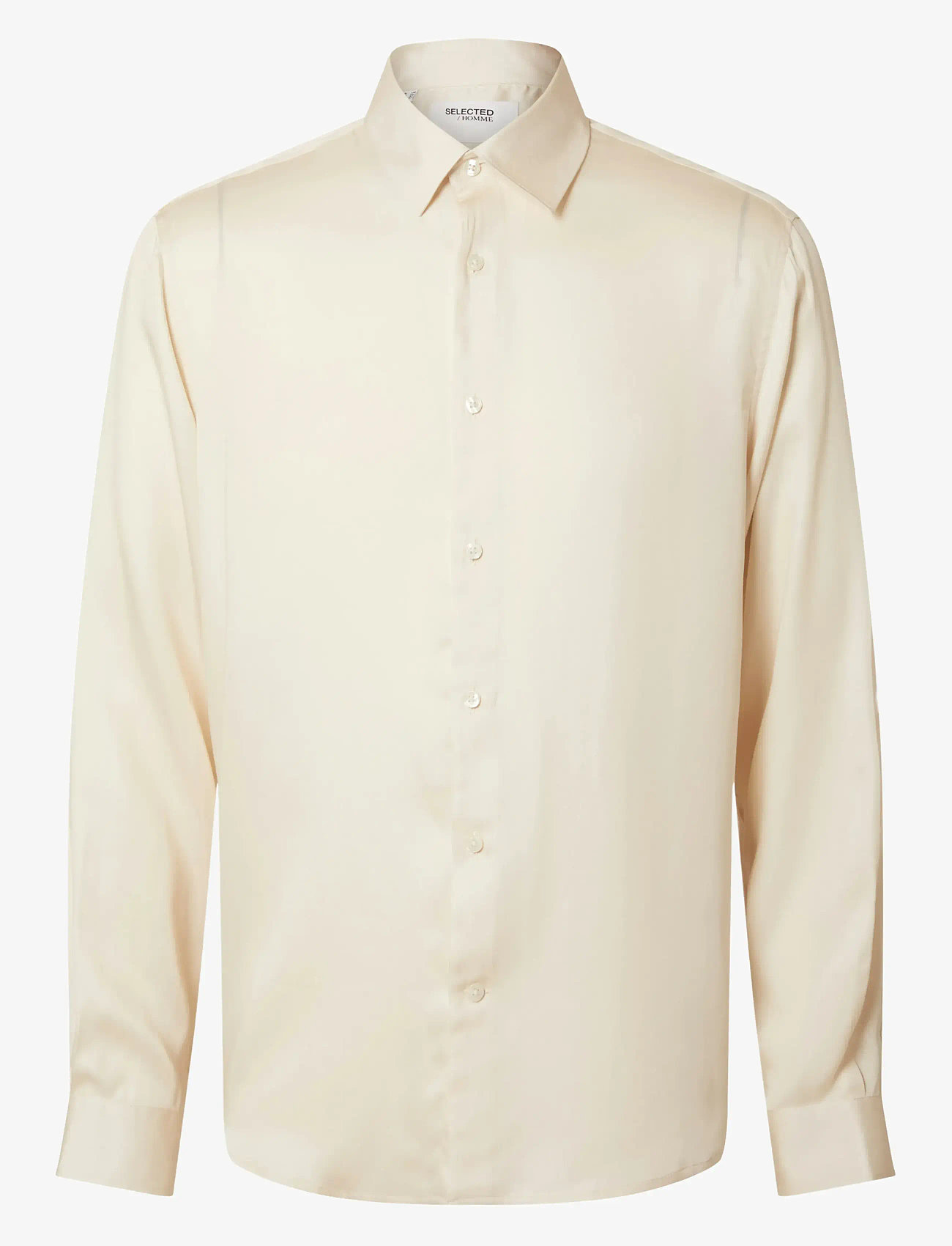 Selected - SLHRELAXCHARLIE SATIN LS SHIRT - casual skjortor - whitecap gray - 1