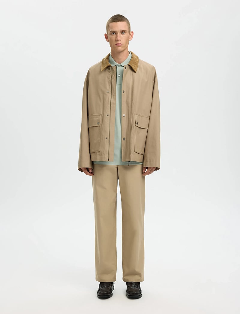 Selected - SLMSLIM-ATLAS SPORT SS POLO NOOS - kurzärmelig - aqua gray - 4