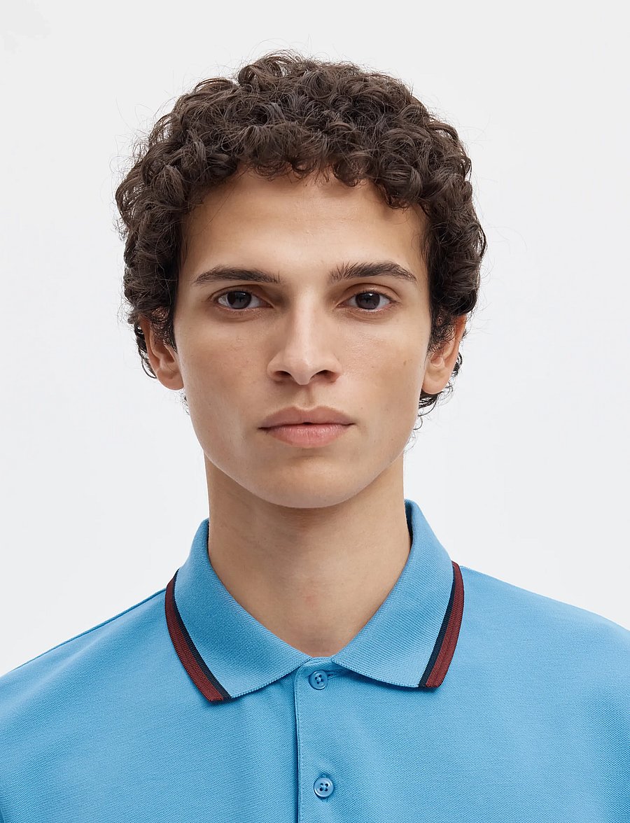 Selected - SLMSLIM-ATLAS SPORT SS POLO NOOS - polo krekli ar īsām piedurknēm - blissful blue - 5