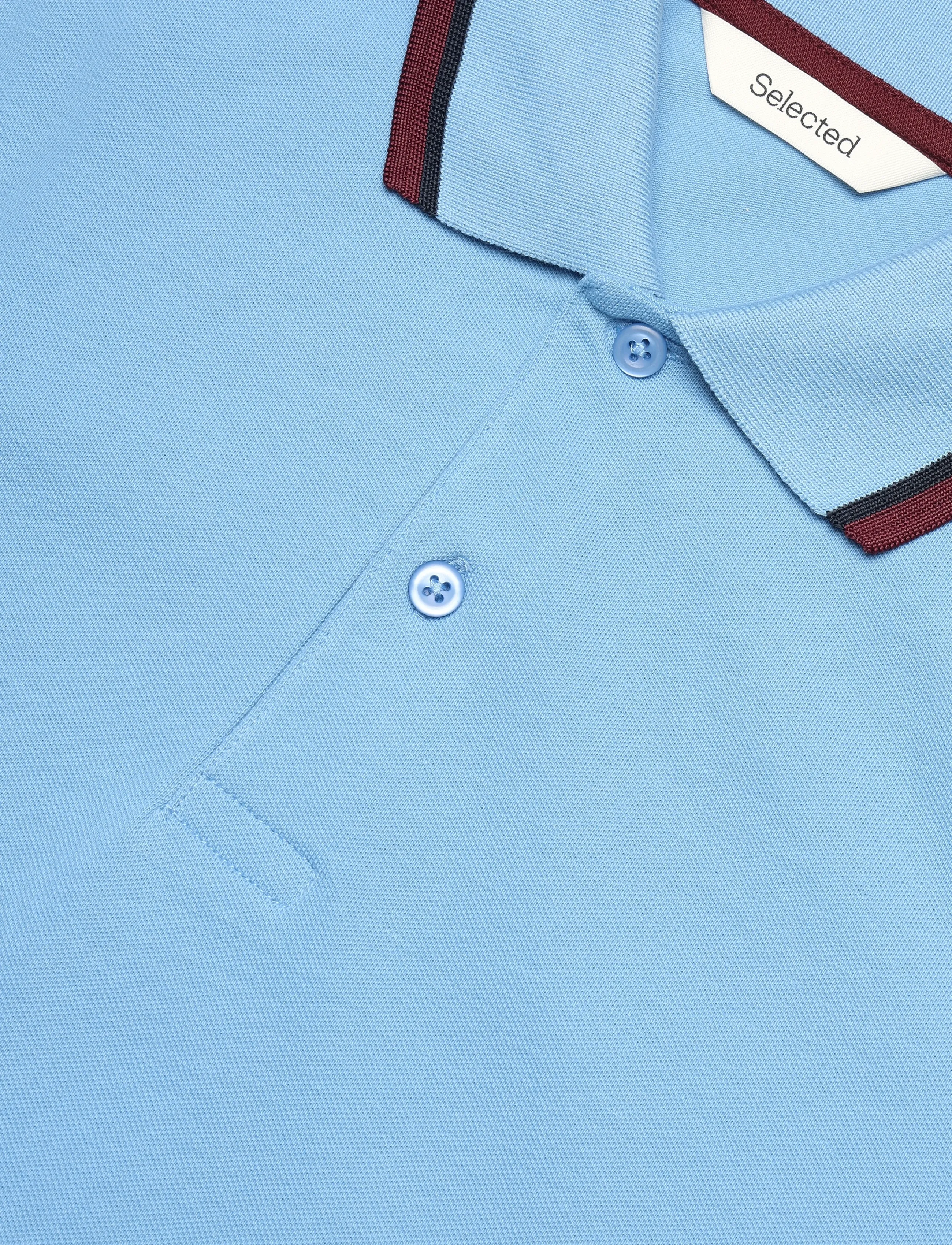 Selected - SLMSLIM-ATLAS SPORT SS POLO NOOS - kortærmede poloer - blissful blue - 2