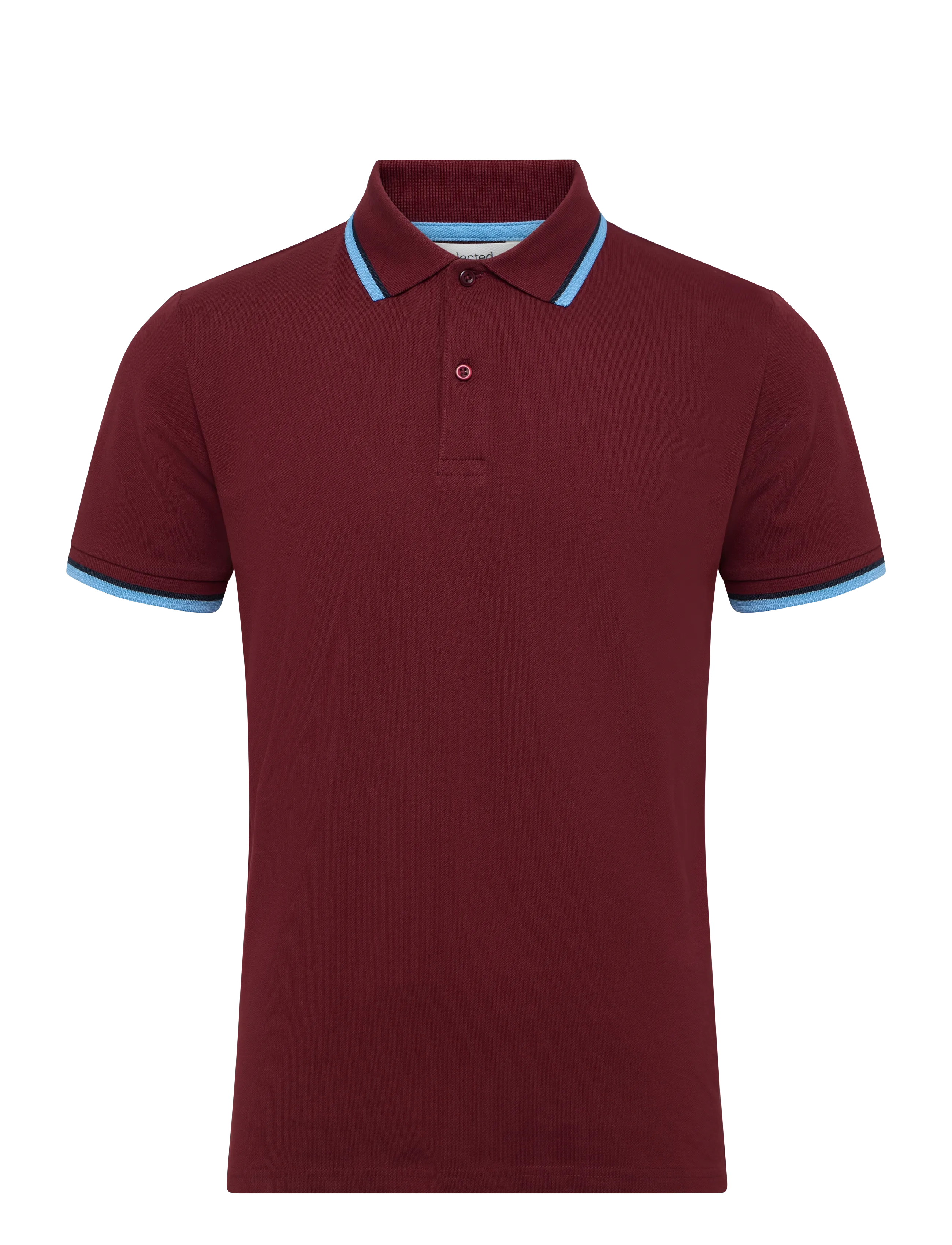 Selected SLMSLIM-ATLAS SPORT SS POLO NOOS - Polosärgid - TAWNY PORT / burgundy