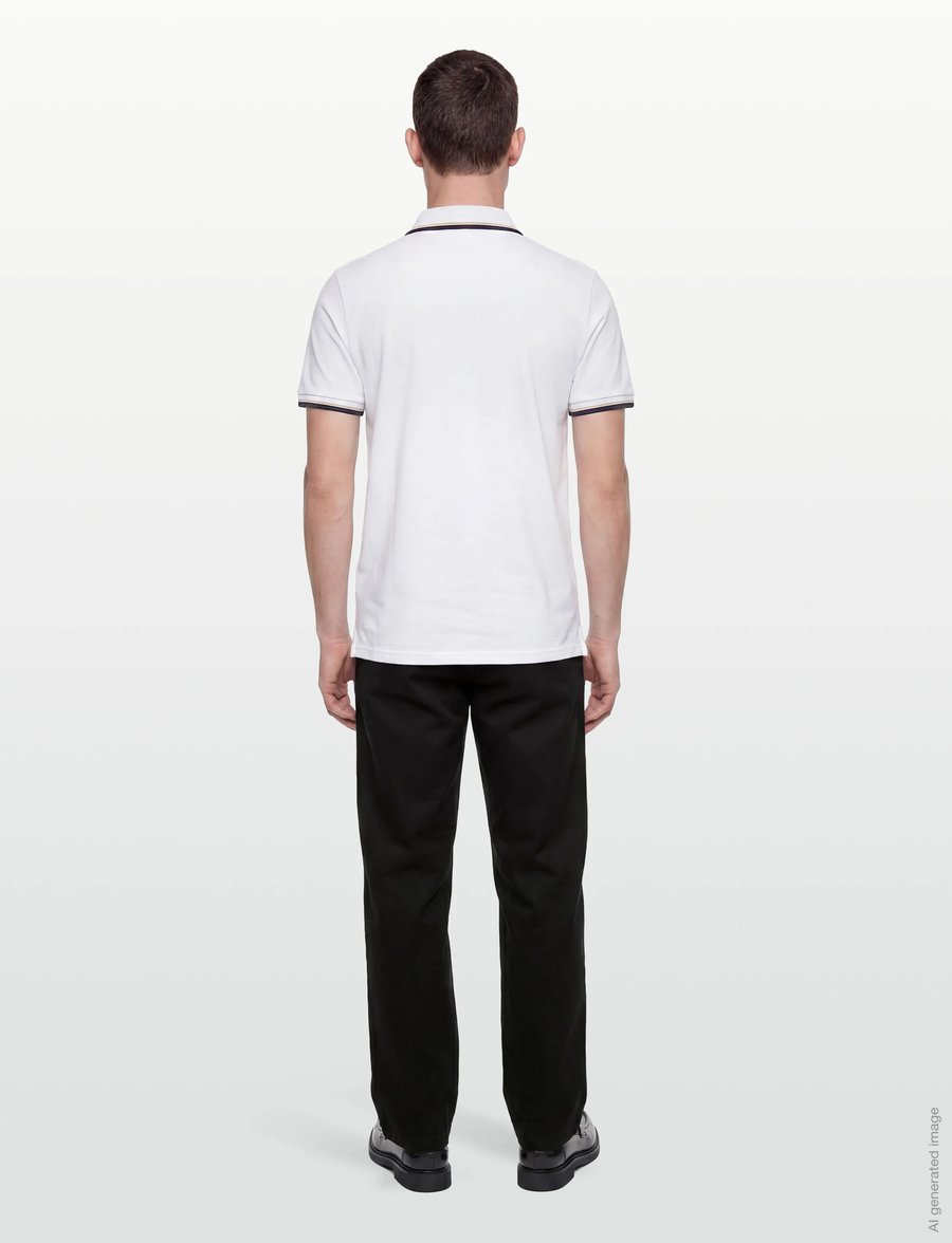 Selected - SLHSLIM-ATLAS SPORT SS POLO - kurzärmelig - white - 4