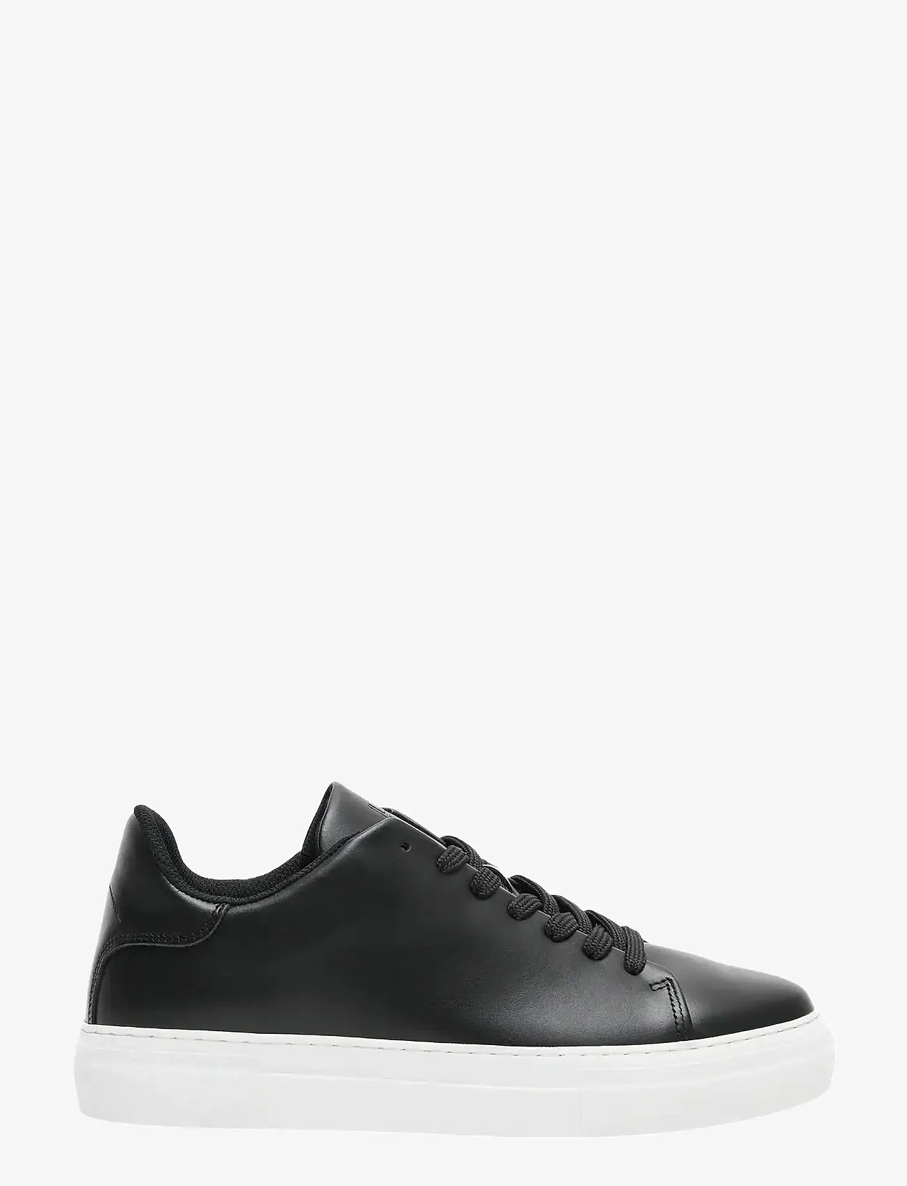 Selected - SLHDAVID CHUNKY LEATHER SNEAKER NOOS - lave sneakers - black - 1