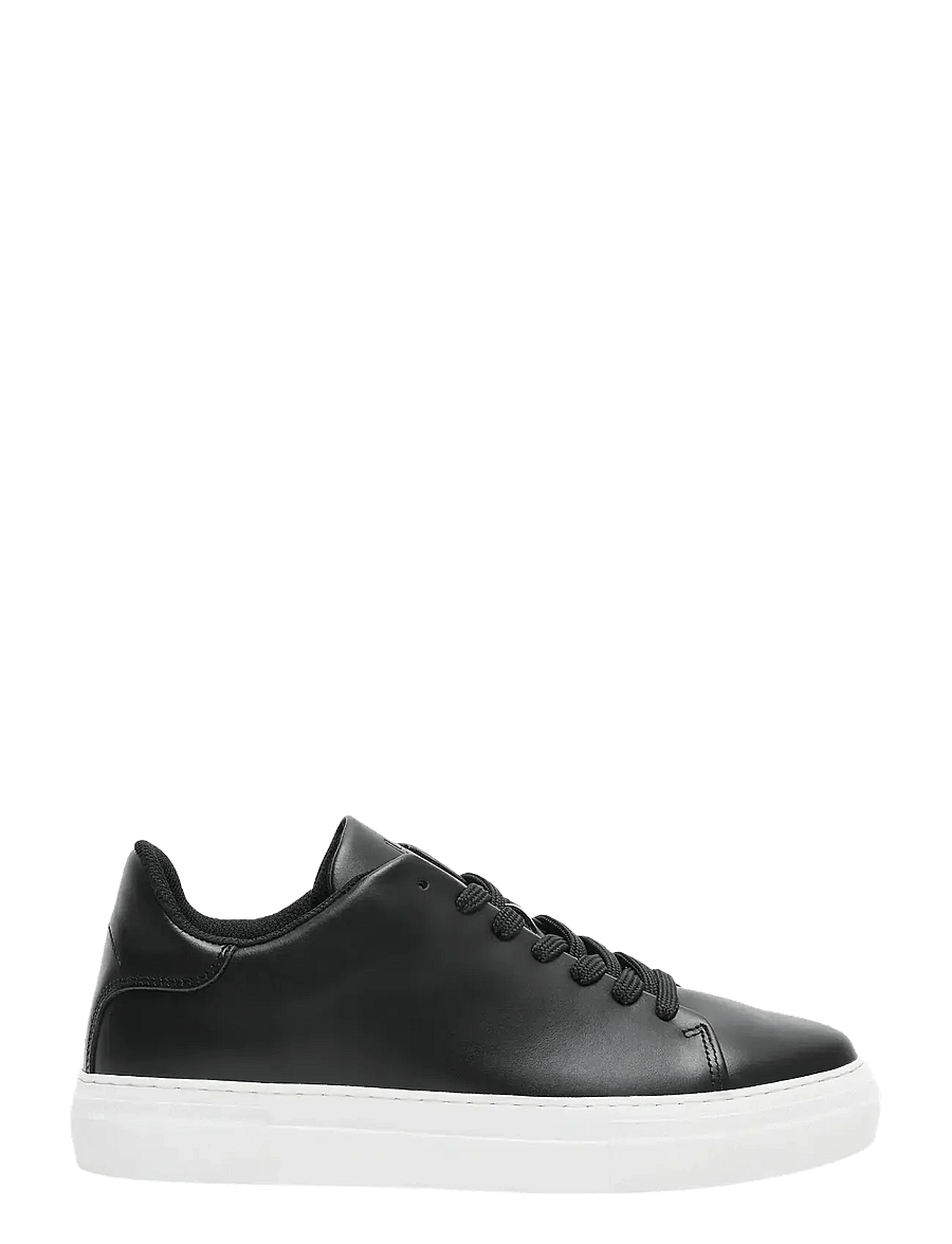 Selected - SLHDAVID CHUNKY LEATHER SNEAKER NOOS - shop efter anledning - black - 1