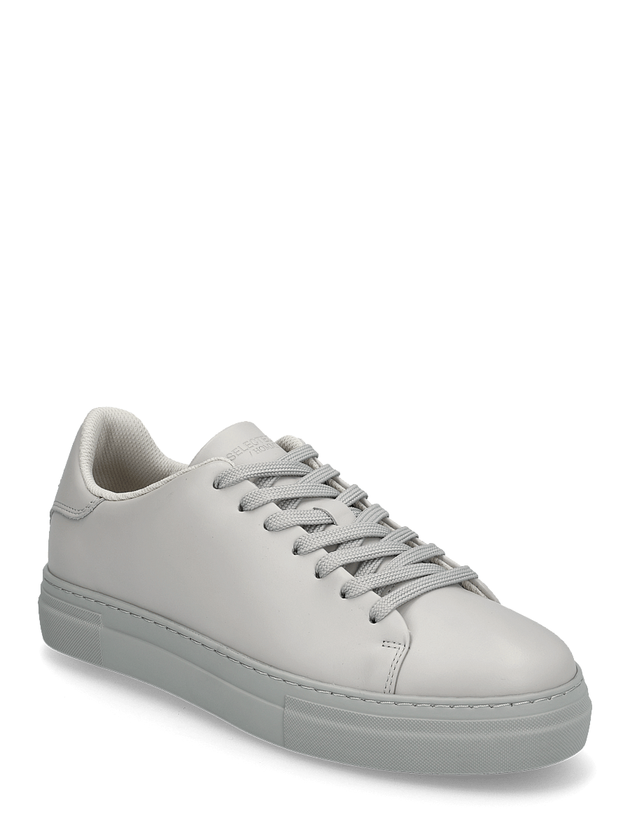 Selected - SLHDAVID CHUNKY LEATHER SNEAKER NOOS - low-top sneaker - grey - 0