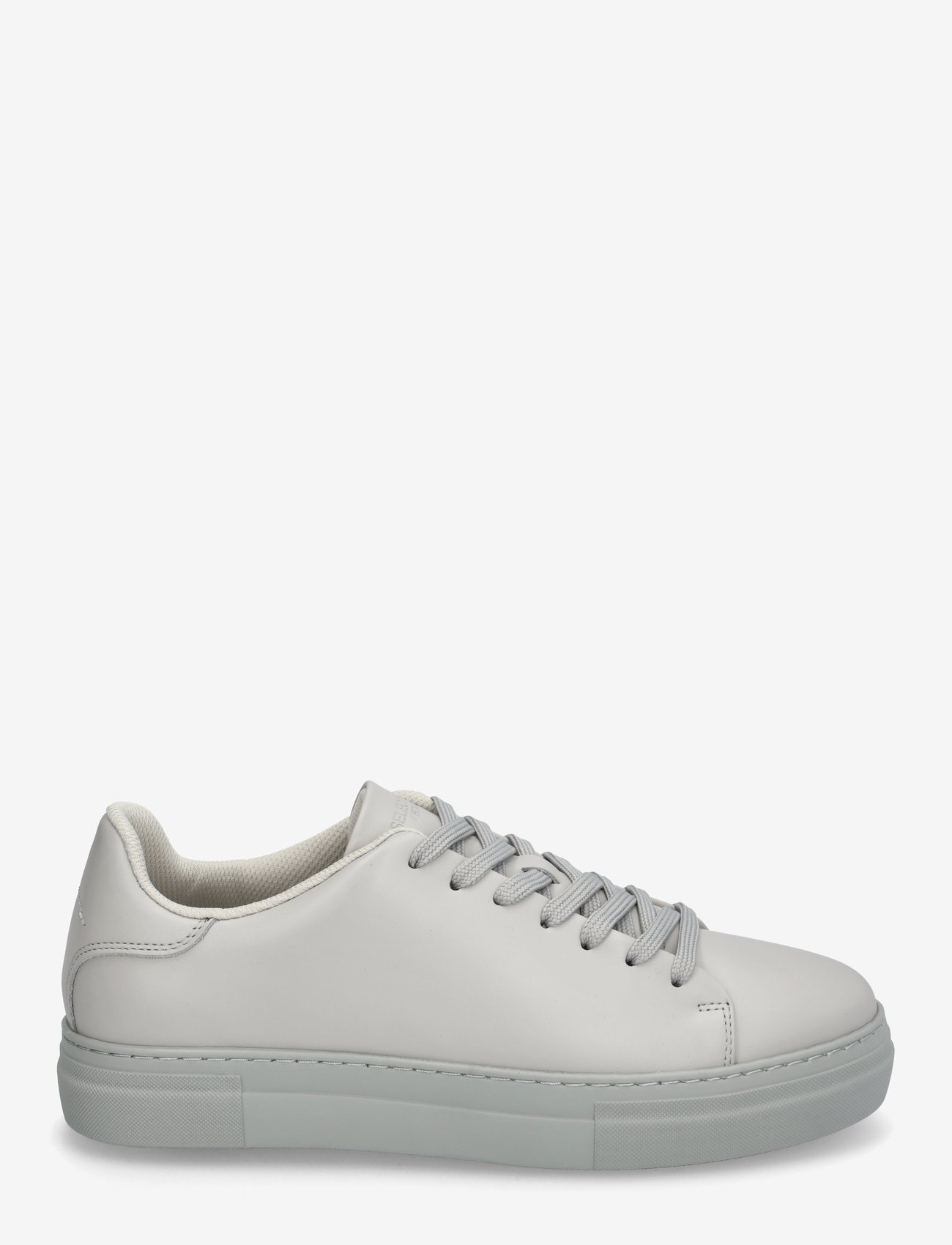 Selected - SLHDAVID CHUNKY LEATHER SNEAKER NOOS - madala säärega tossud - grey - 1