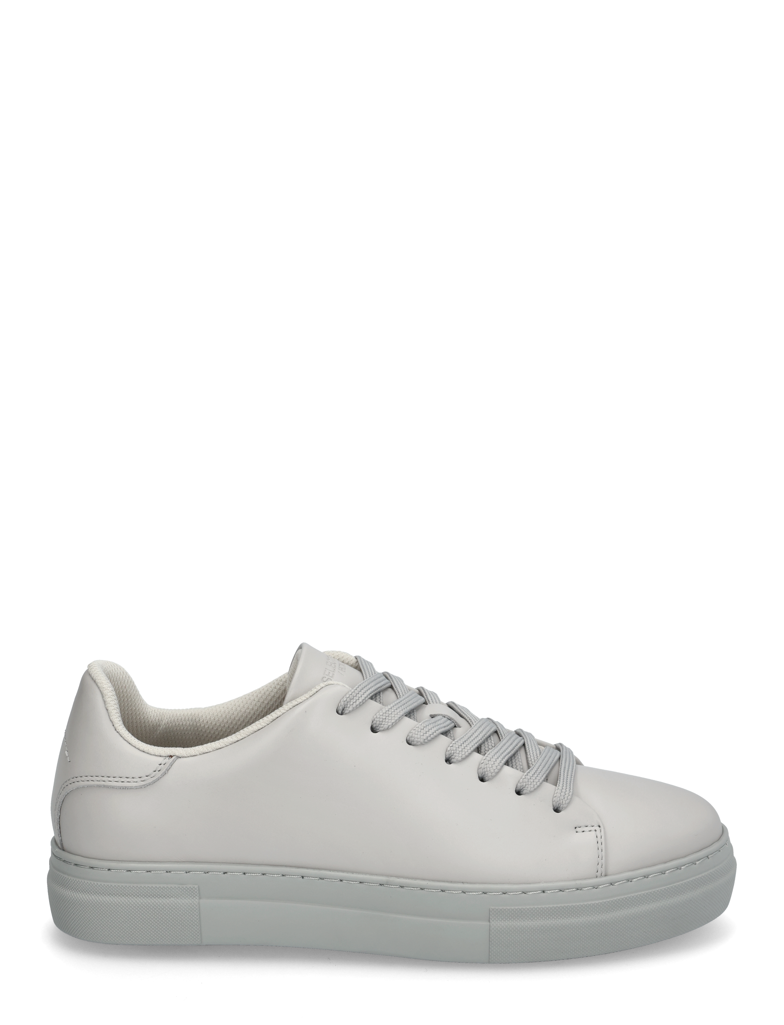 Selected - SLHDAVID CHUNKY LEATHER SNEAKER NOOS - lave sneakers - grey - 1