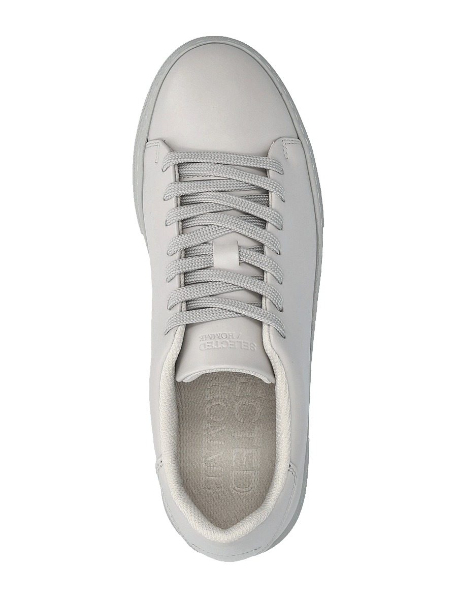 Selected - SLHDAVID CHUNKY LEATHER SNEAKER NOOS - low-top sneaker - grey - 3