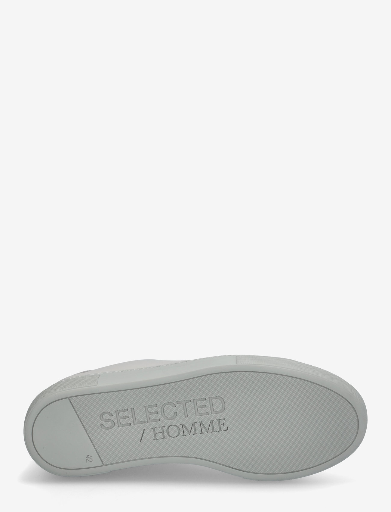 Selected - SLHDAVID CHUNKY LEATHER SNEAKER NOOS - madala säärega tossud - grey - 4