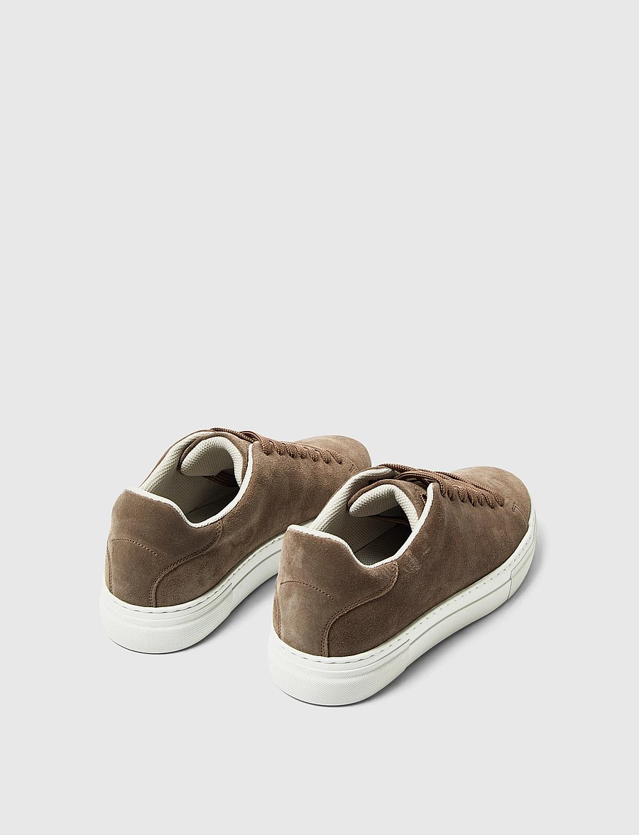 Selected - SLHDAVID CHUNKY SUEDE SNEAKER NOOS - almondine - 0