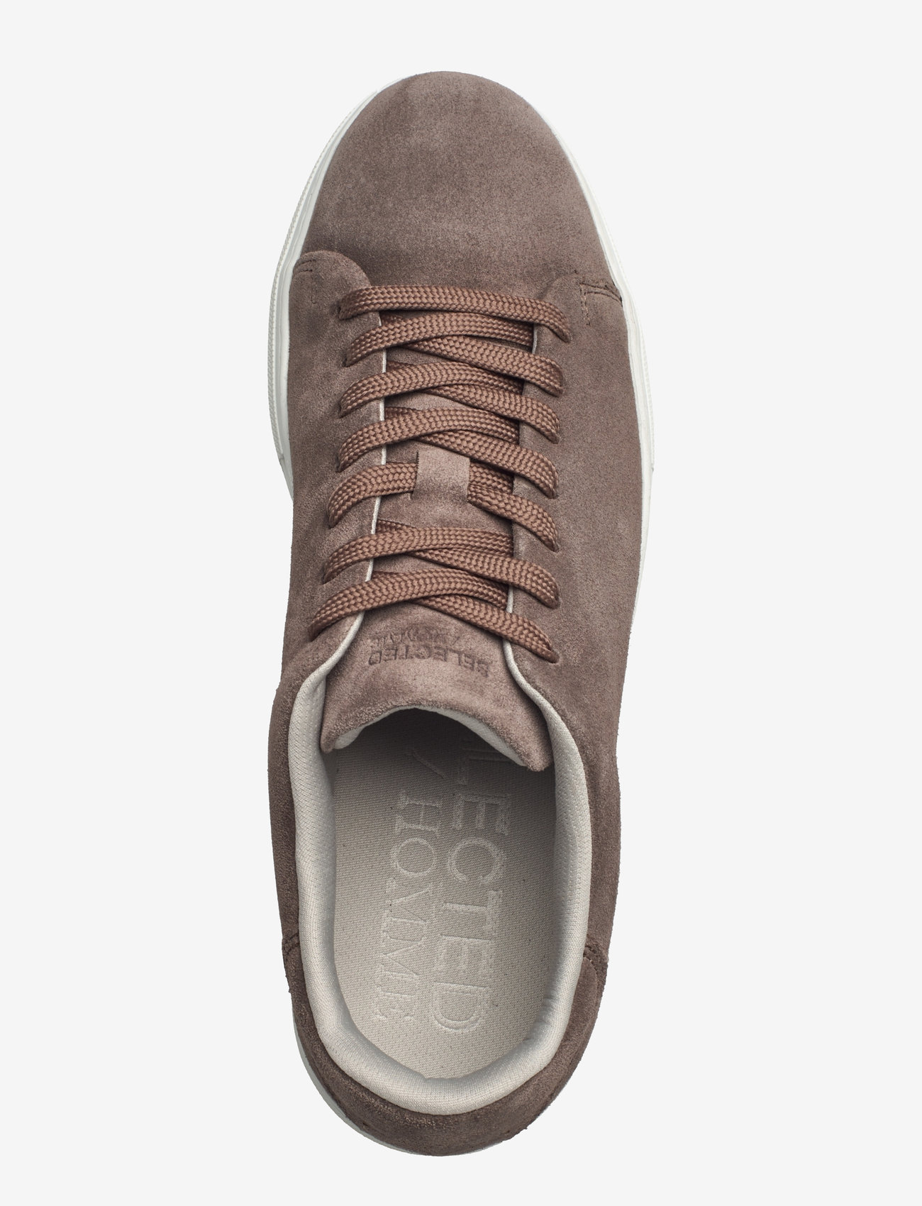 Selected - SLHDAVID CHUNKY SUEDE SNEAKER NOOS - låga sneakers - almondine - 4