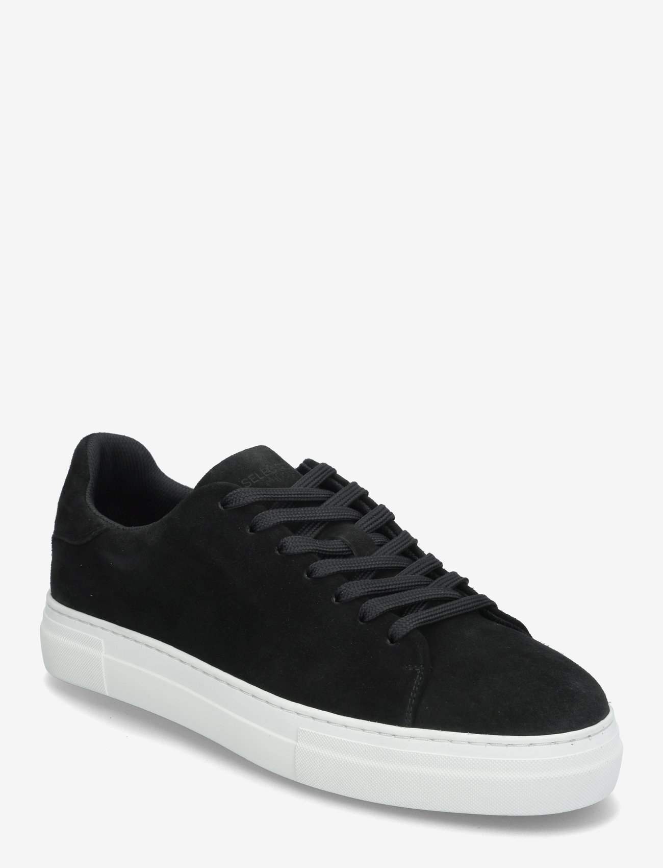 Selected - SLHDAVID CHUNKY SUEDE SNEAKER NOOS - låga sneakers - black - 0