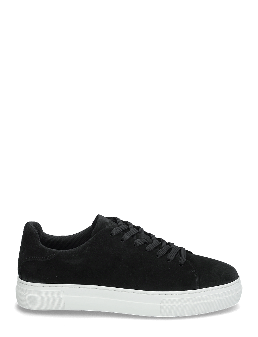 Selected - SLHDAVID CHUNKY SUEDE SNEAKER NOOS - niedriger schnitt - black - 1