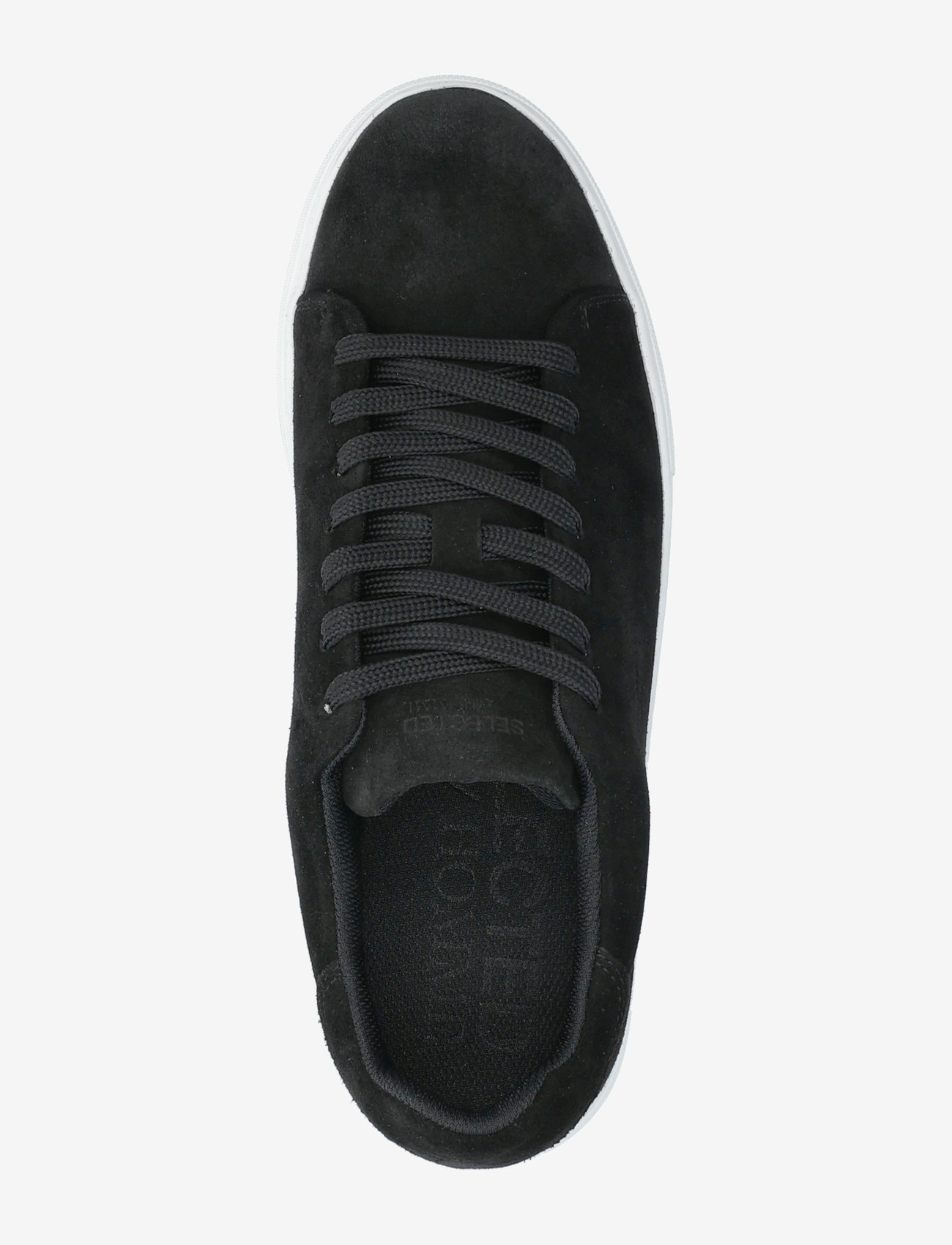 Selected - SLHDAVID CHUNKY SUEDE SNEAKER NOOS - låga sneakers - black - 3
