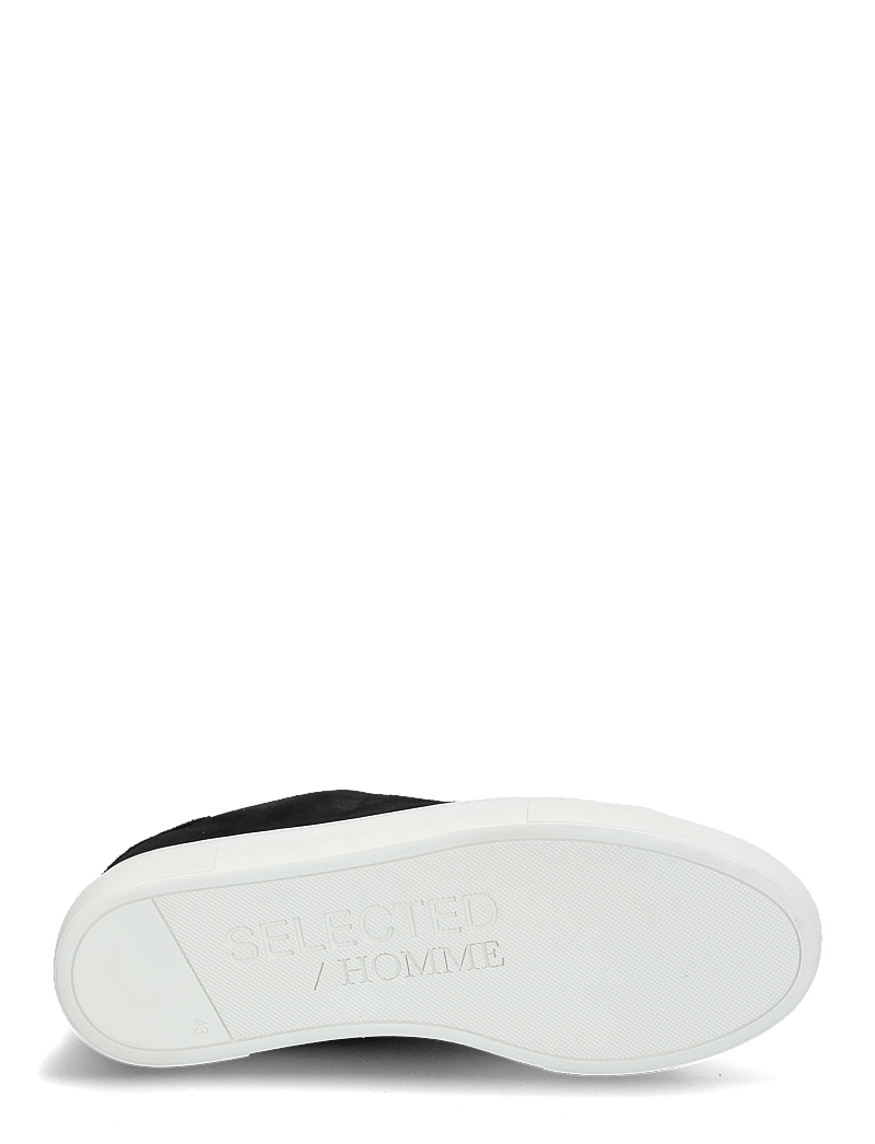 Selected - SLHDAVID CHUNKY SUEDE SNEAKER NOOS - niedriger schnitt - black - 4