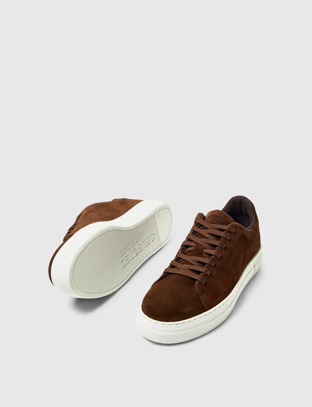 Selected - SLHDAVID CHUNKY SUEDE SNEAKER NOOS - niedriger schnitt - chocolate brown - 2