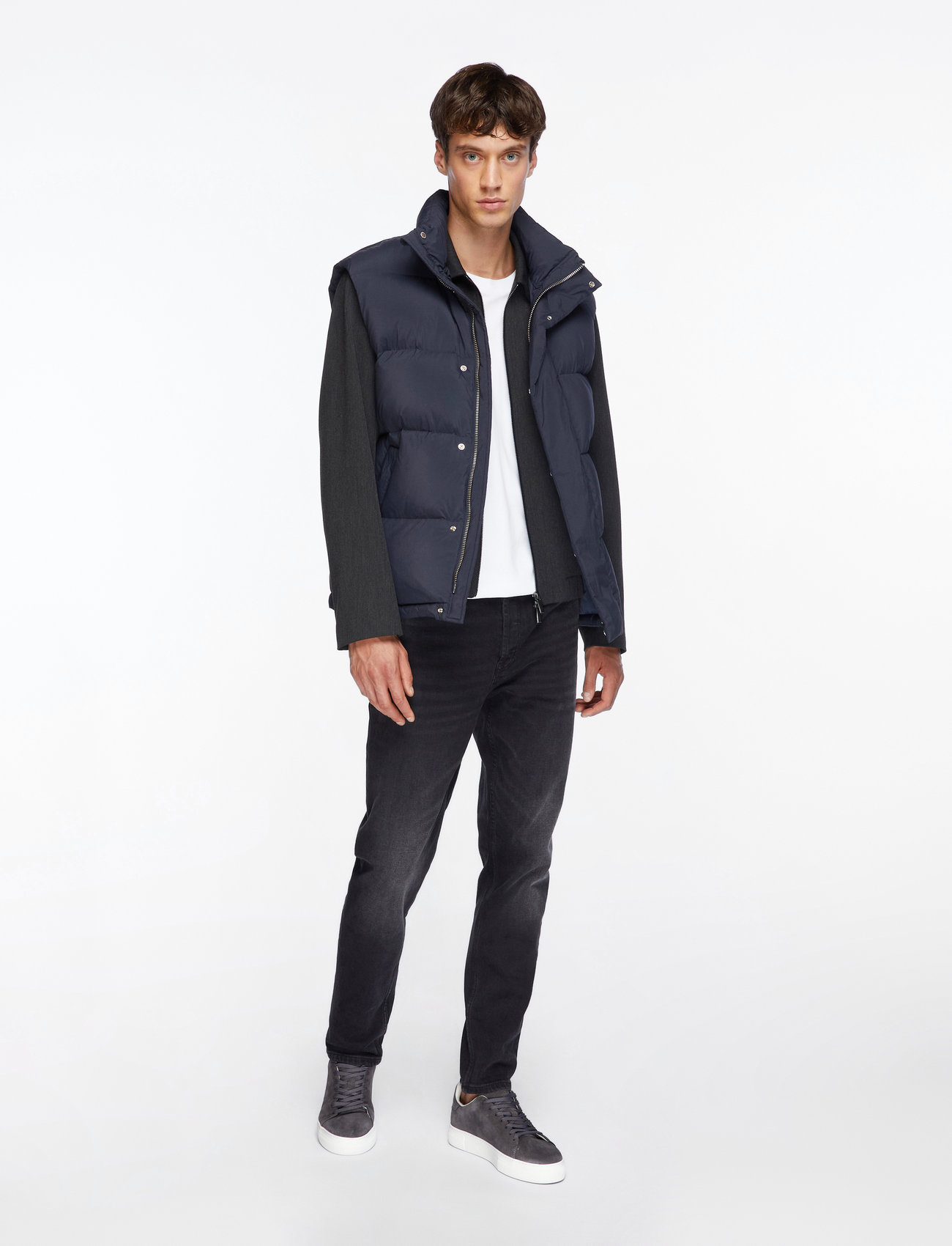 Selected - SLHDAVID CHUNKY SUEDE SNEAKER NOOS - lave sneakers - dark grey - 2