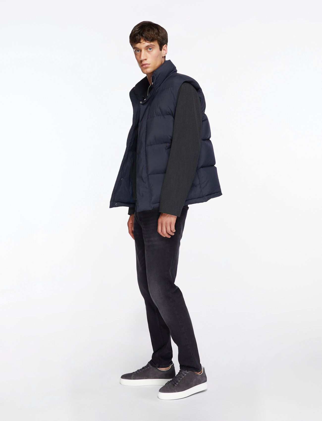 Selected - SLHDAVID CHUNKY SUEDE SNEAKER NOOS - lave sneakers - dark grey - 3