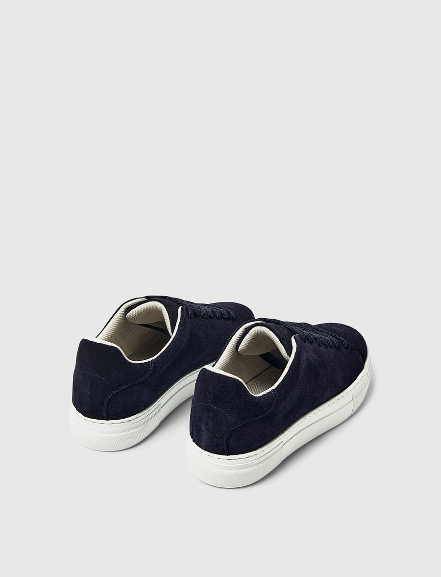 Selected - SLHDAVID CHUNKY SUEDE SNEAKER NOOS - madala säärega tossud - dark navy - 0