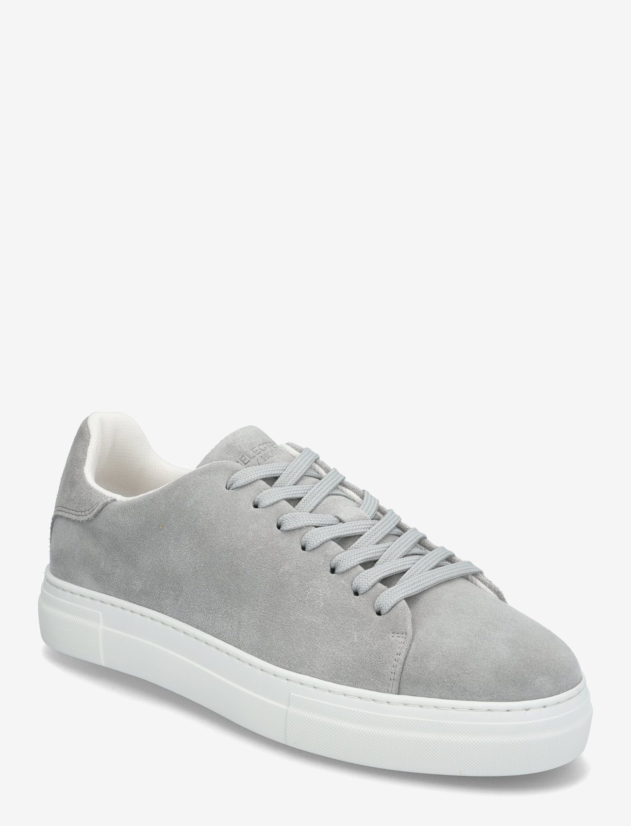 Selected - SLHDAVID CHUNKY SUEDE SNEAKER NOOS - madala säärega tossud - grey - 1