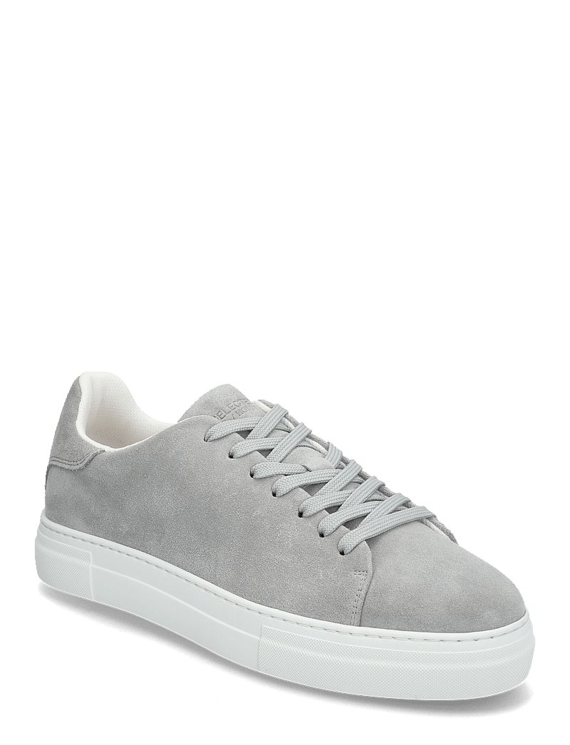 Selected - SLHDAVID CHUNKY SUEDE SNEAKER NOOS - madala säärega tossud - grey - 1