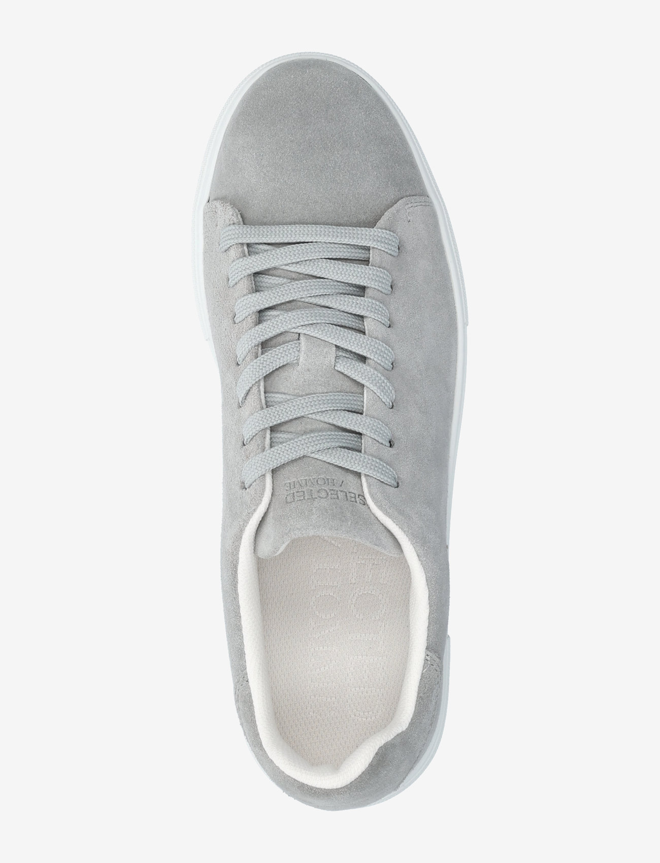 Selected - SLHDAVID CHUNKY SUEDE SNEAKER NOOS - madala säärega tossud - grey - 4