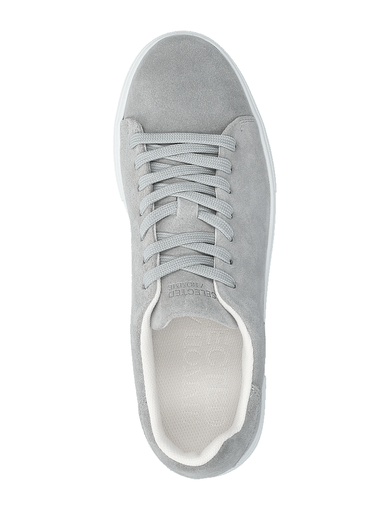 Selected - SLHDAVID CHUNKY SUEDE SNEAKER NOOS - madala säärega tossud - grey - 4