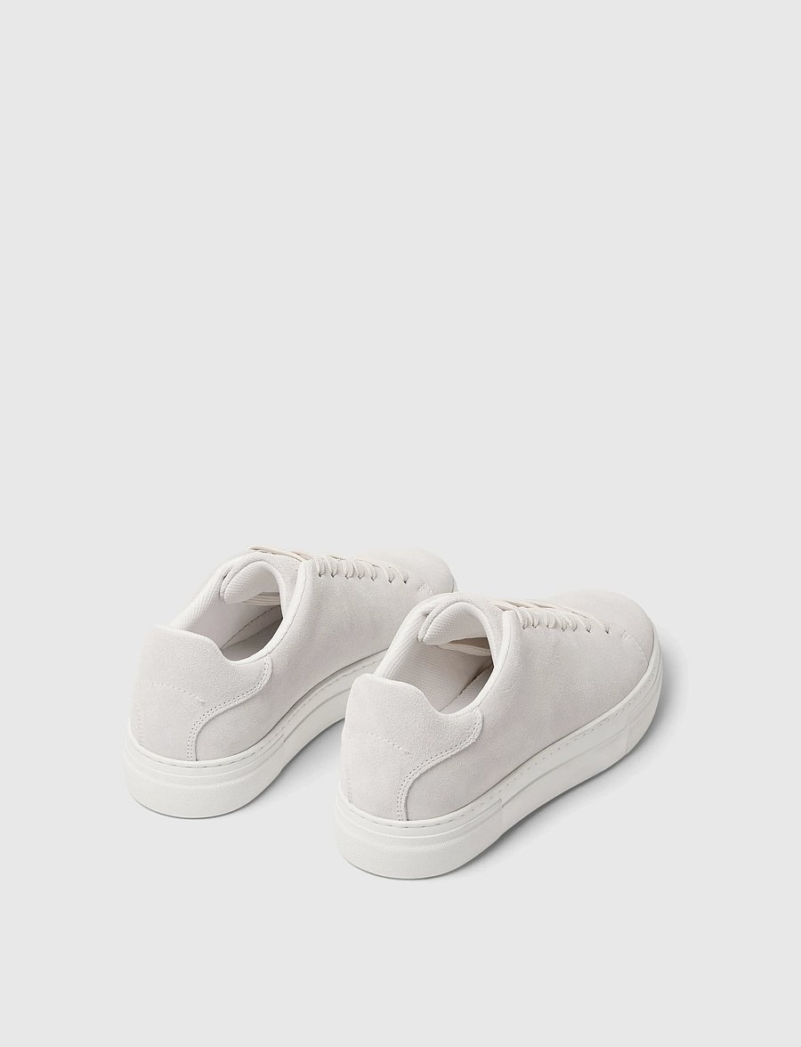 Selected - SLHDAVID CHUNKY SUEDE SNEAKER NOOS - white - 0