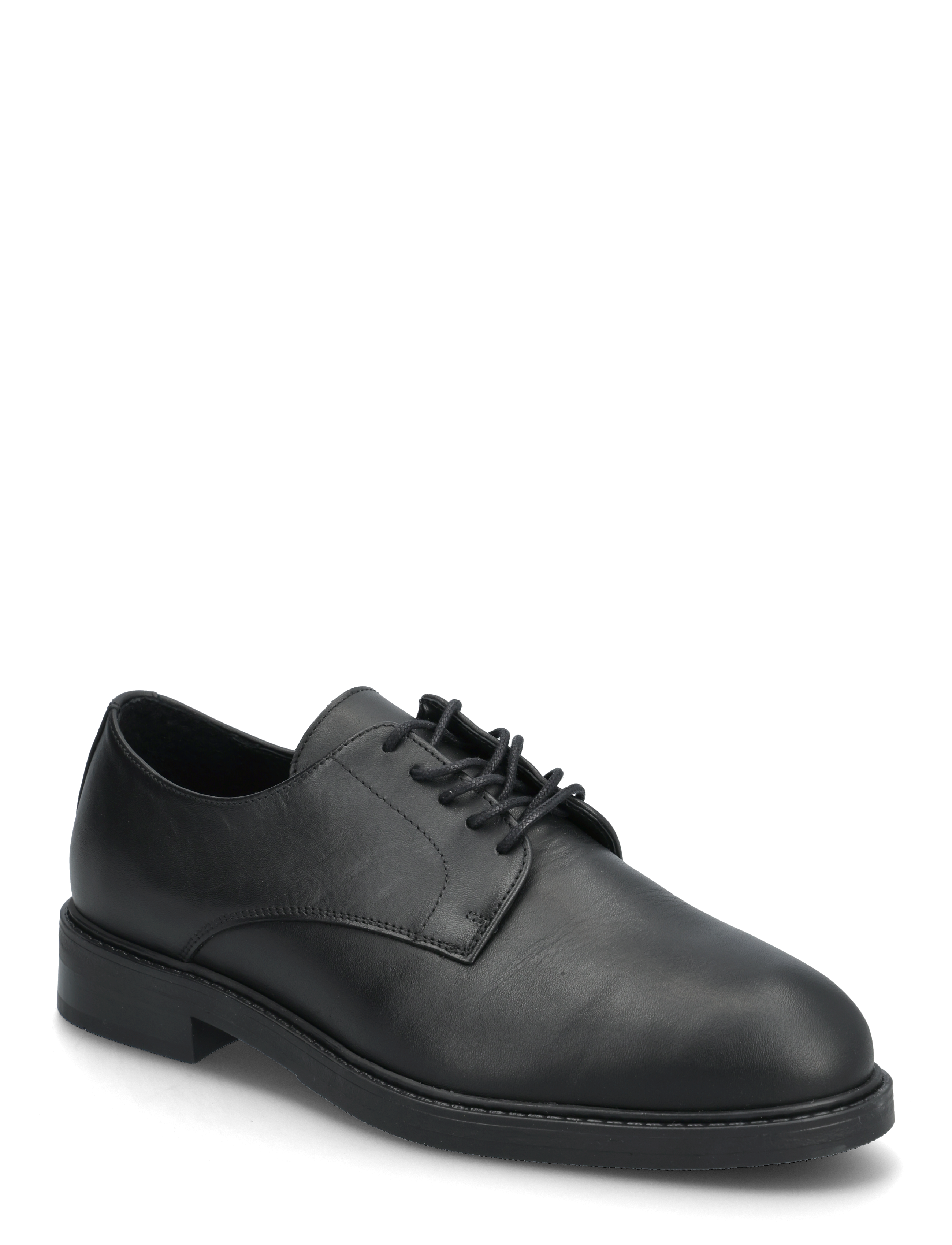 Selected SLMBLAKE LEATHER DERBY SHOE NOOS - Ametlikud kingad - BLACK / black