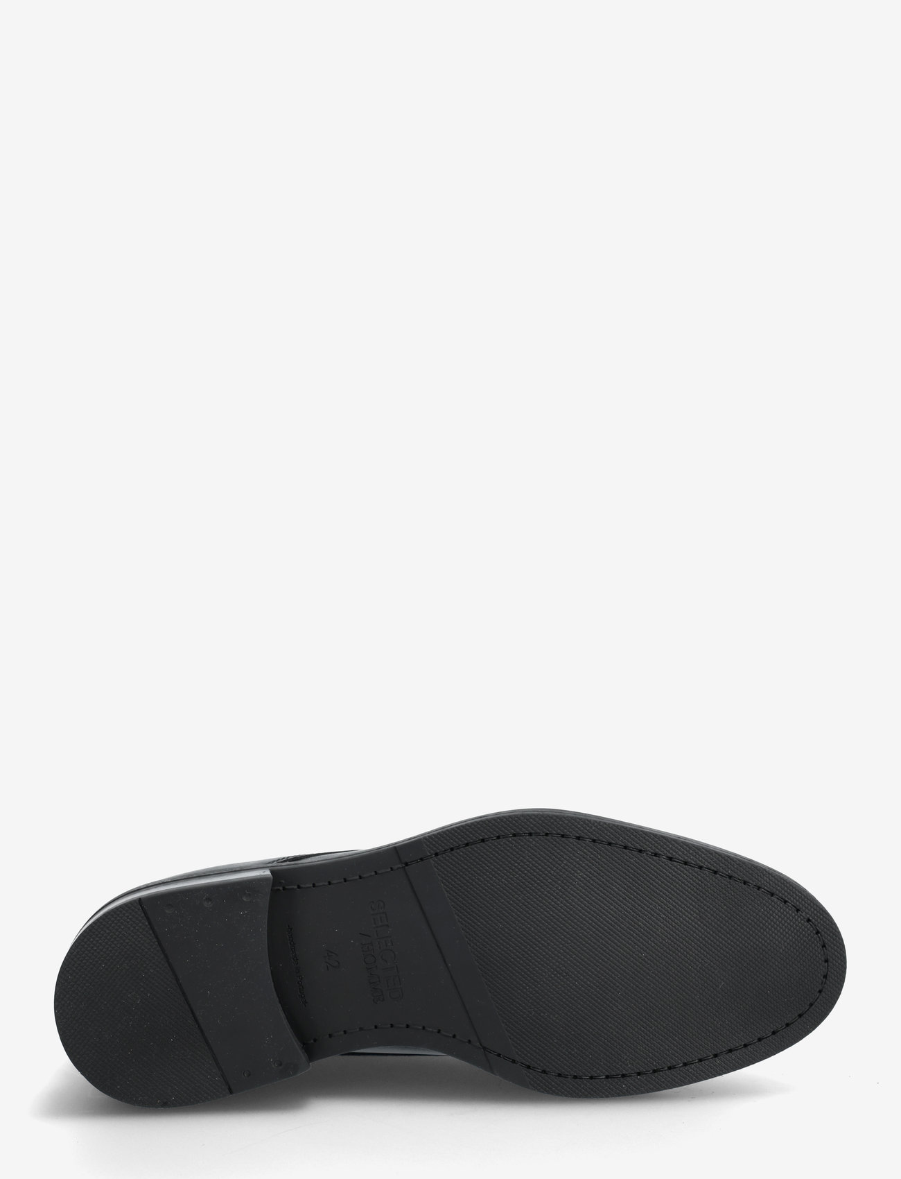 Selected - SLMBLAKE LEATHER DERBY SHOE NOOS - derby sko - black - 5