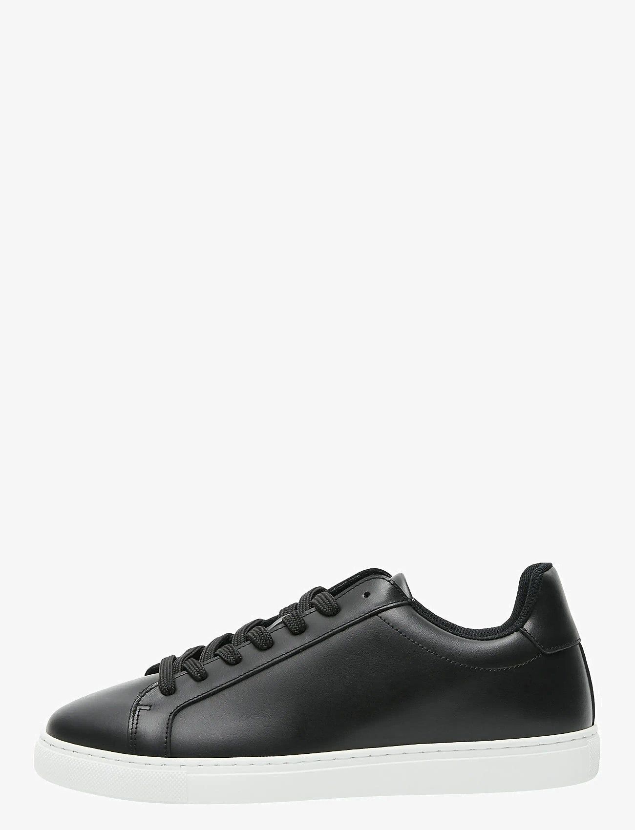 Selected - SLHEVAN LEATHER SNEAKER NOOS - black - 1