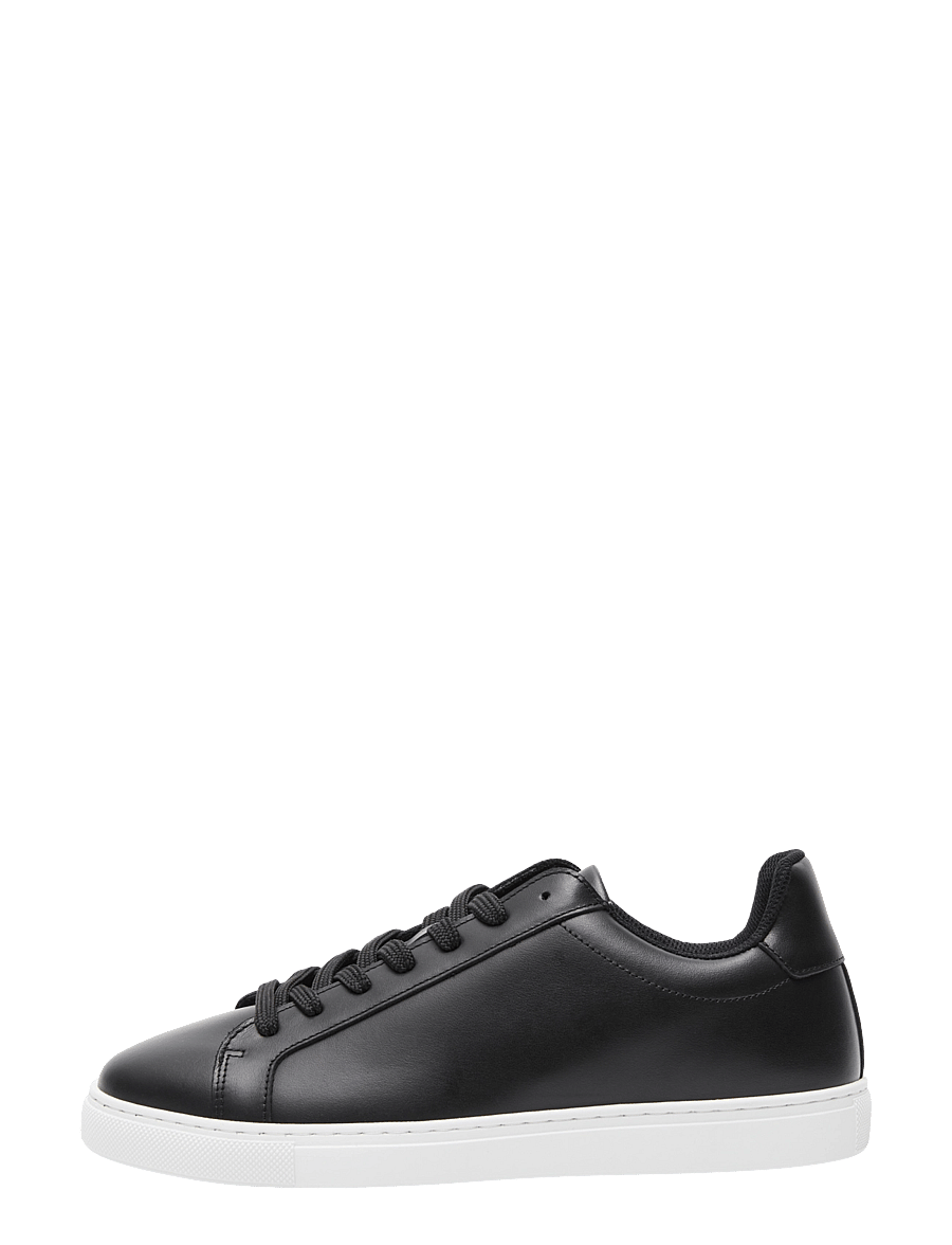 Selected - SLHEVAN LEATHER SNEAKER NOOS - low-top sneaker - black - 1