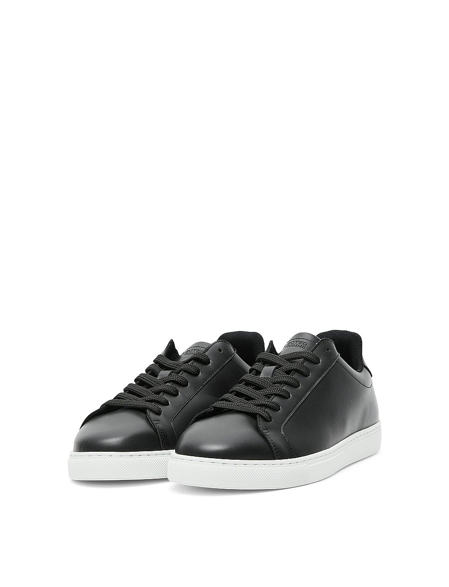 Selected - SLHEVAN LEATHER SNEAKER NOOS - low-top sneaker - black - 5