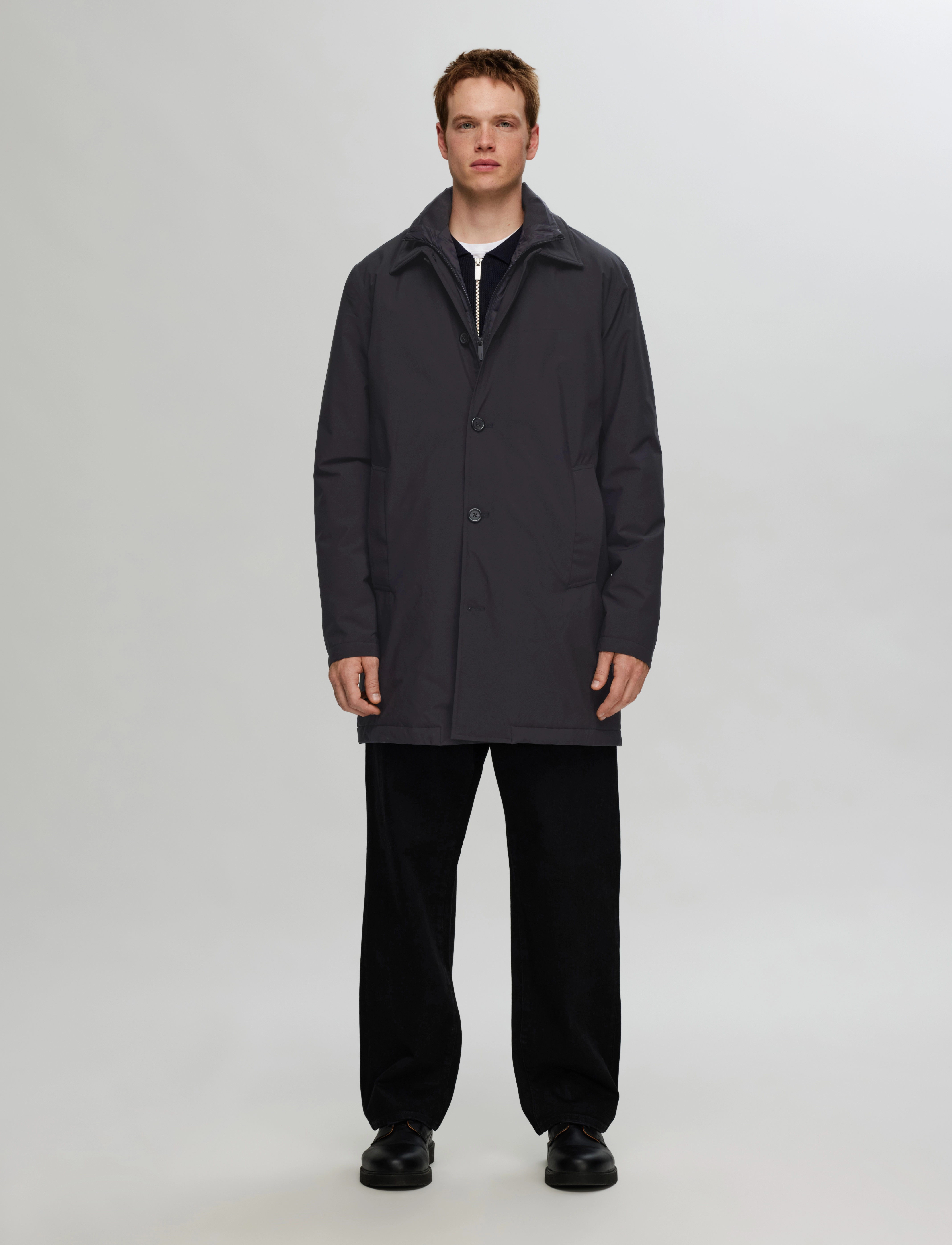 Selected - SLHNEW ALVIN MAC COAT NOOS - black - 4
