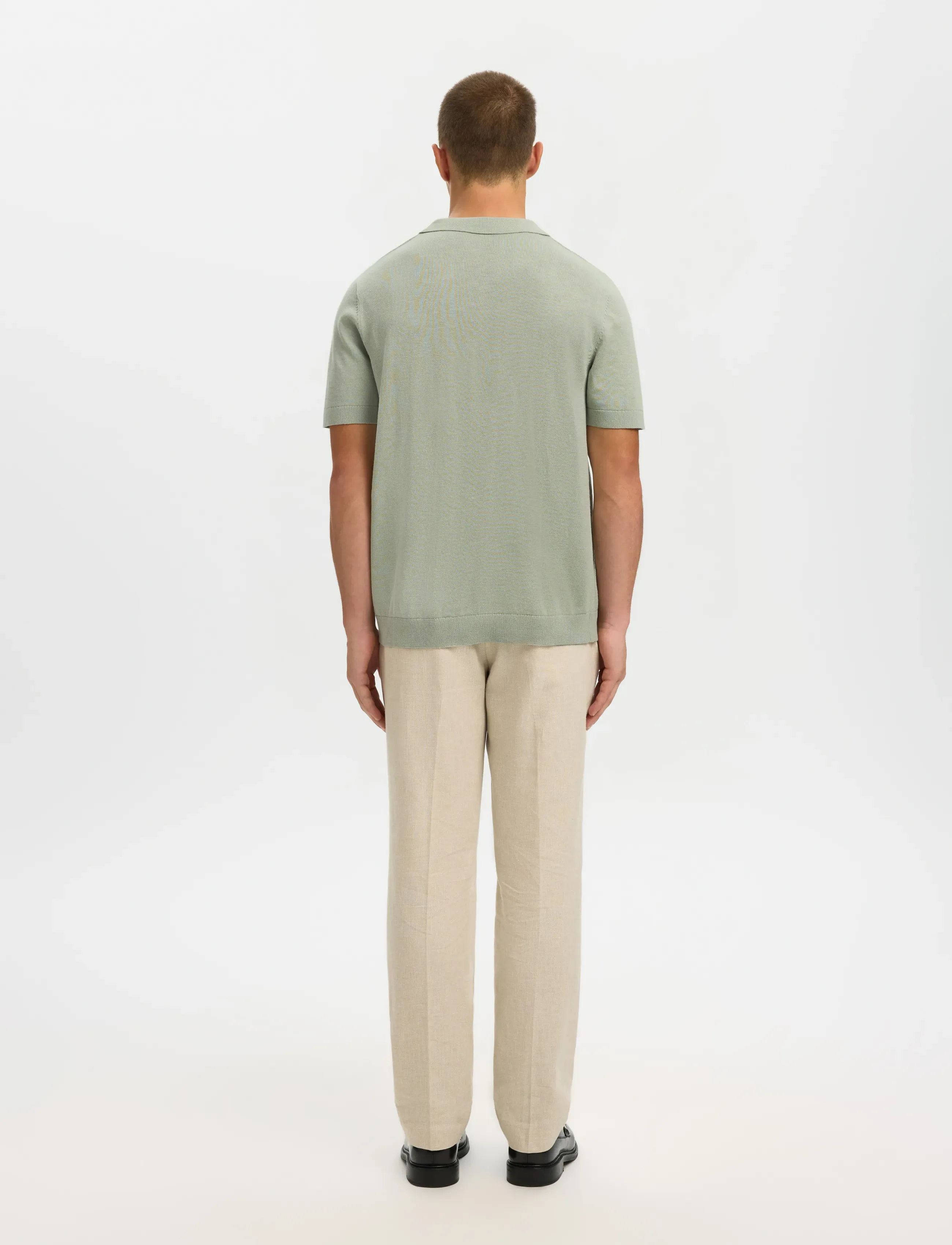 Slhmattis Ss Linen Blend Open Polo Noos 2