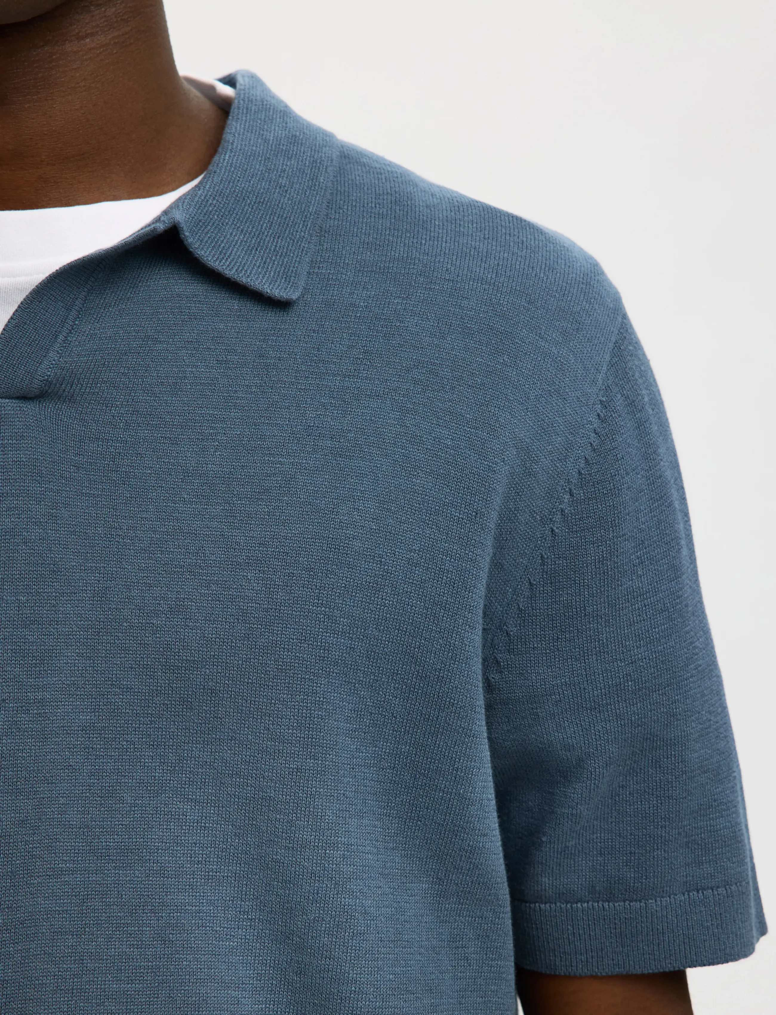 Slhmattis Ss Linen Blend Open Polo Noos 4