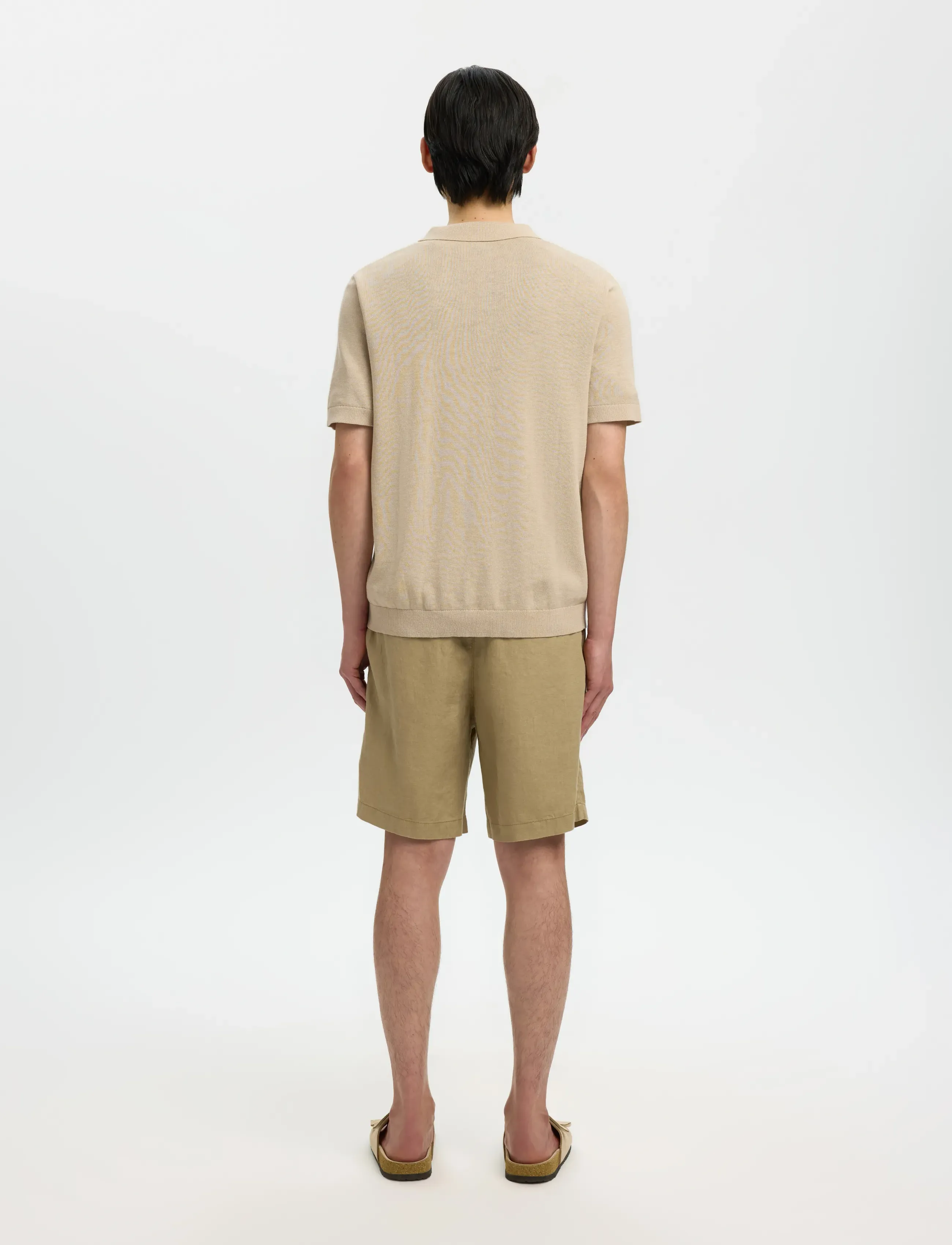 Slhmattis Ss Linen Blend Open Polo Noos 2