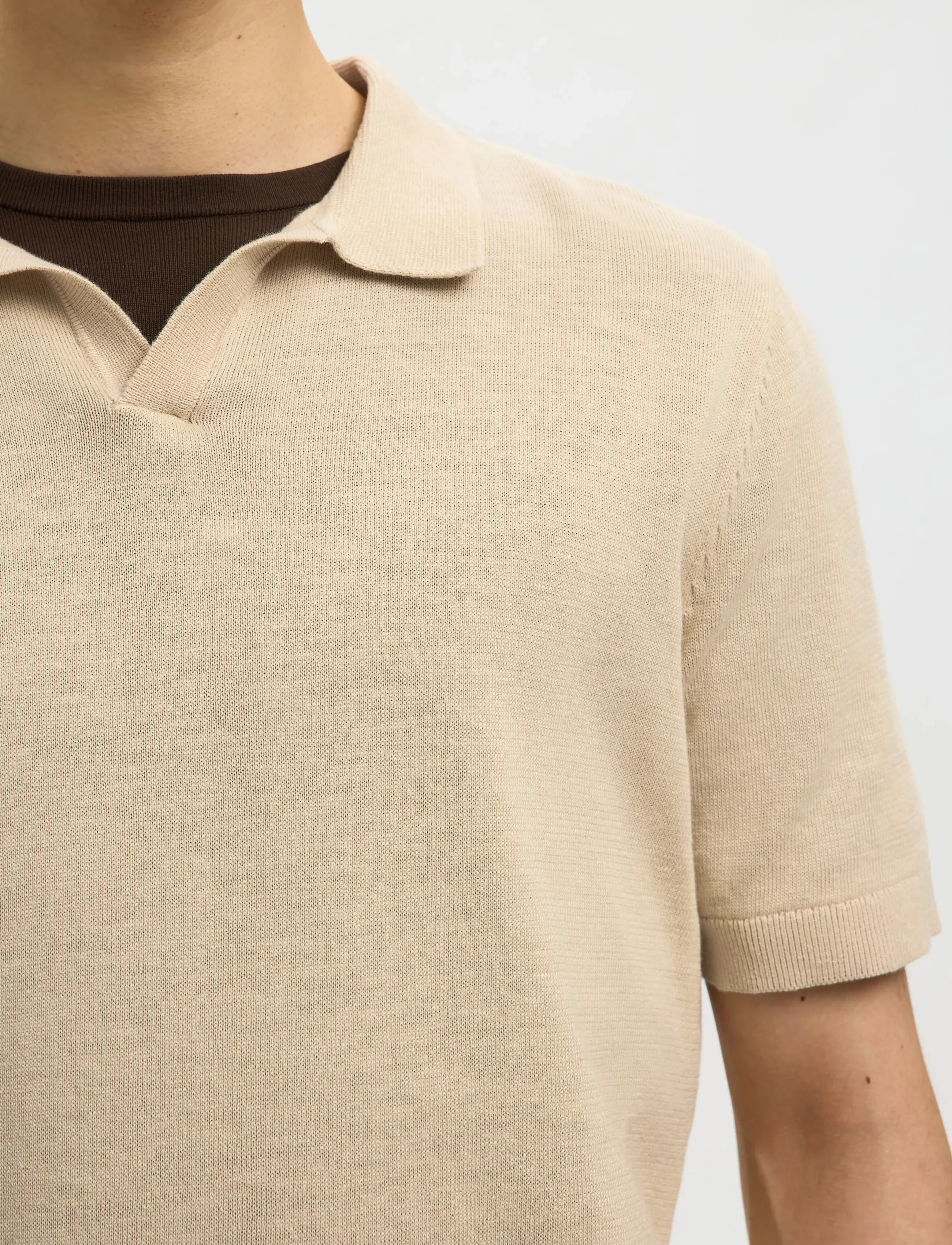 Slhmattis Ss Linen Blend Open Polo Noos 4