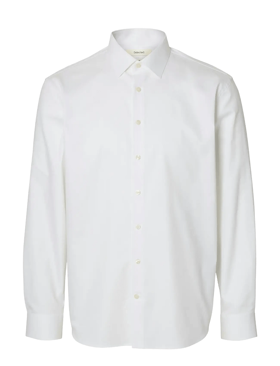 Selected - SLHREG-PERFORMANCE SHIRT LS NOOS - formelle hemden - bright white - 1