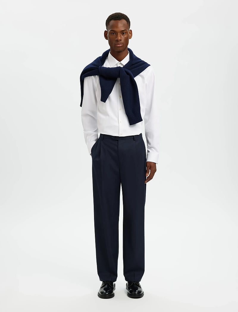 Selected - SLMREG-PERFORMANCE SHIRT LS NOOS - formelle skjorter - bright white - 3